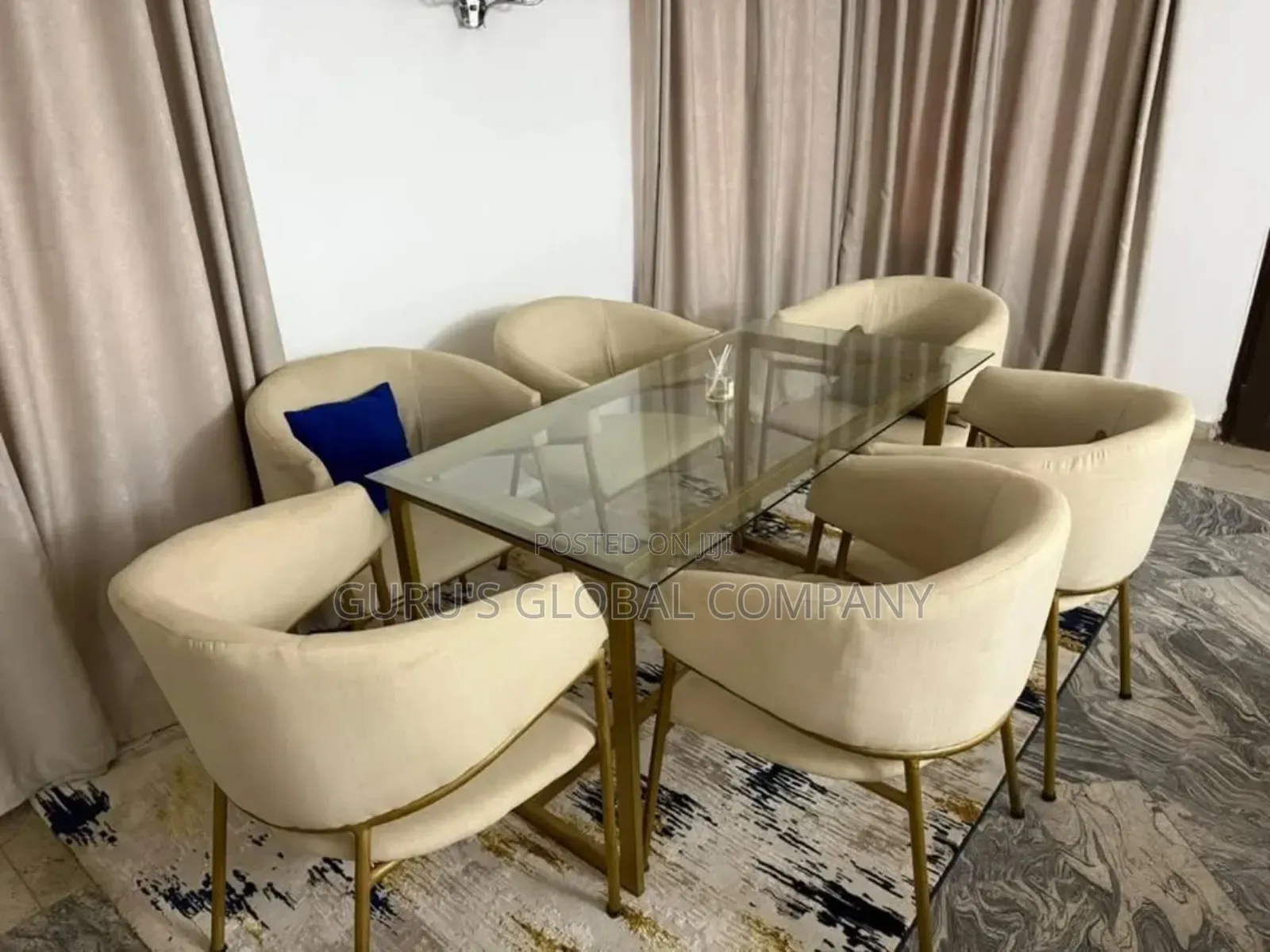6 Seaters Unique Lovely Foreign Dining Set