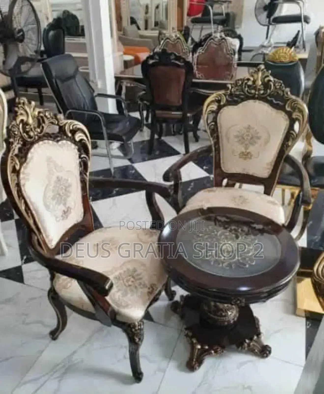 Chair and Table Console