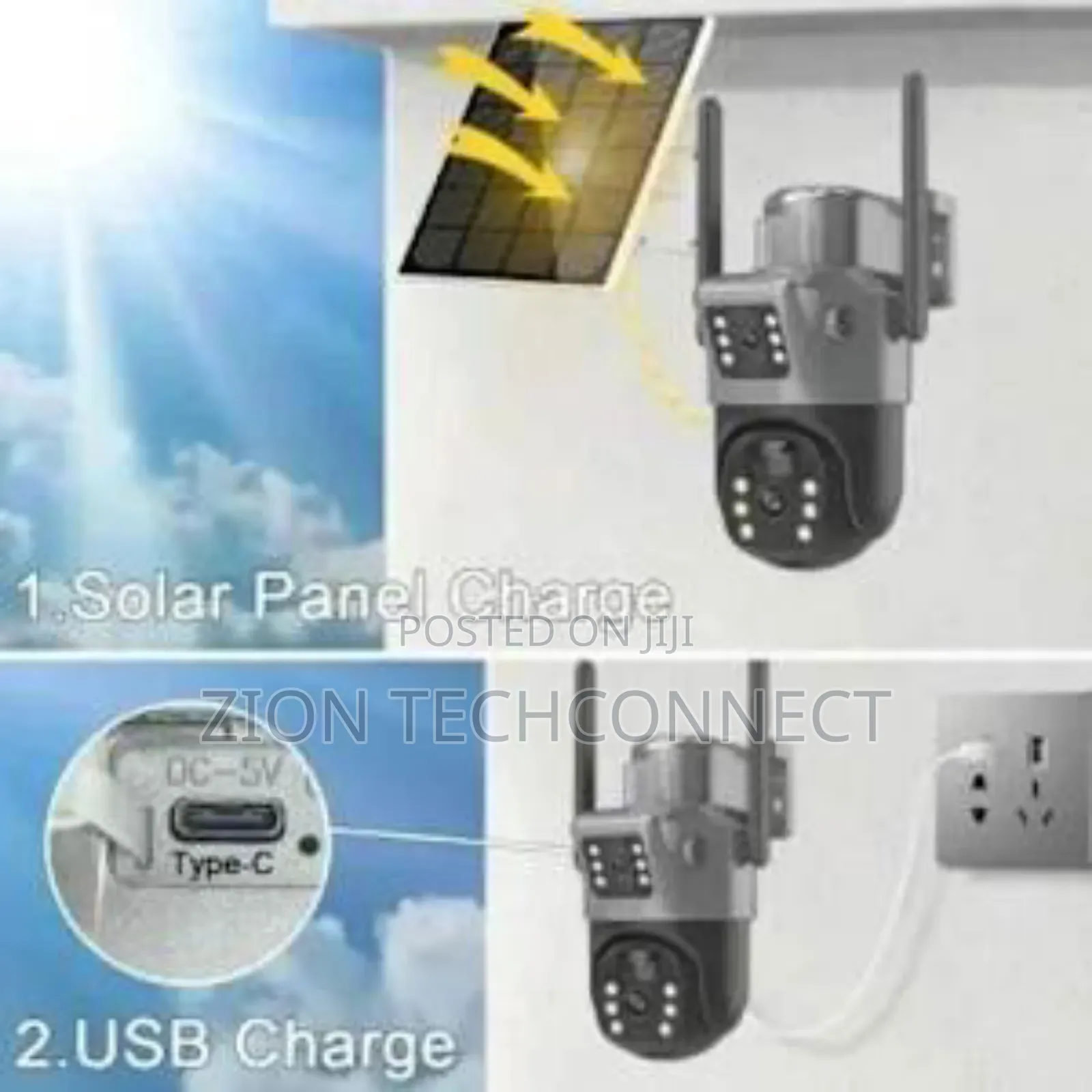 Solar PTZ Camera Intelligent With Sim and Memory Card Slot