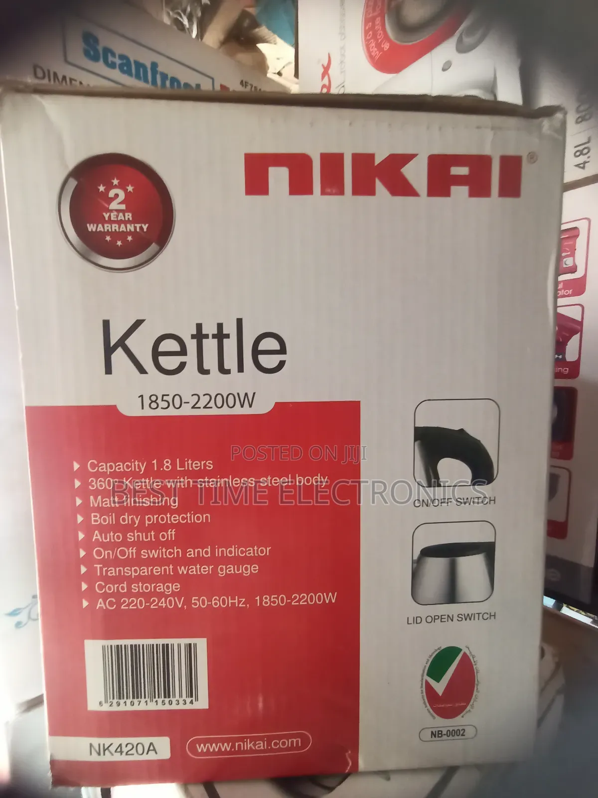 Nikai (India) 1.8ltr Electric Kettle