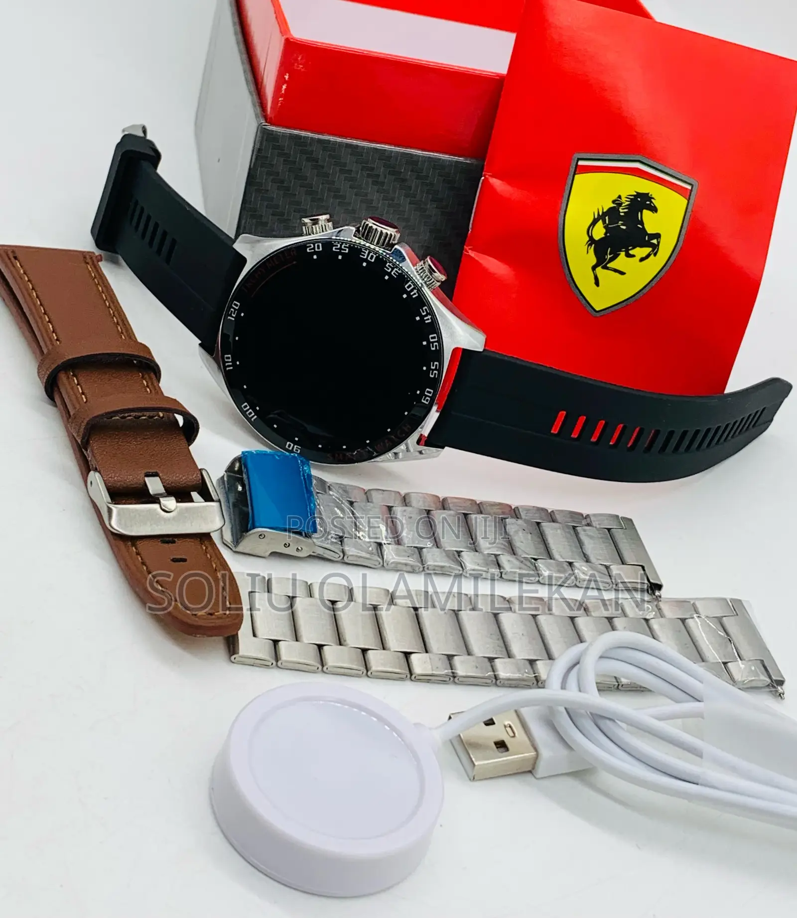 Ferrari Round Structured Smartwatch