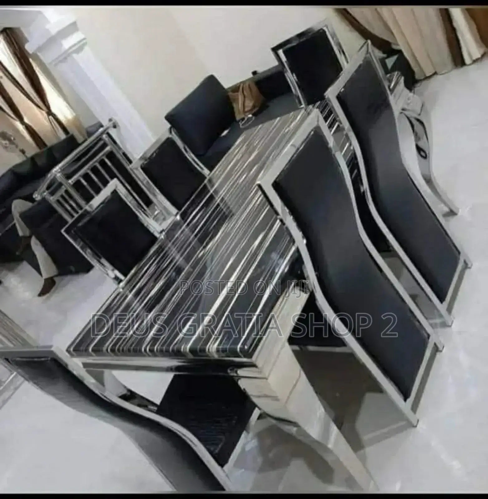 Marble Dining Table and 6 Chairs
