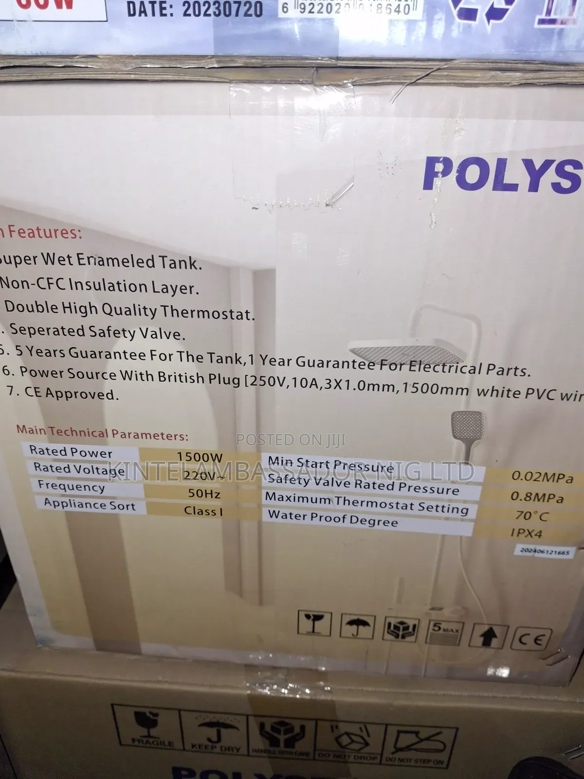 Polystar Water Heater- 10litres