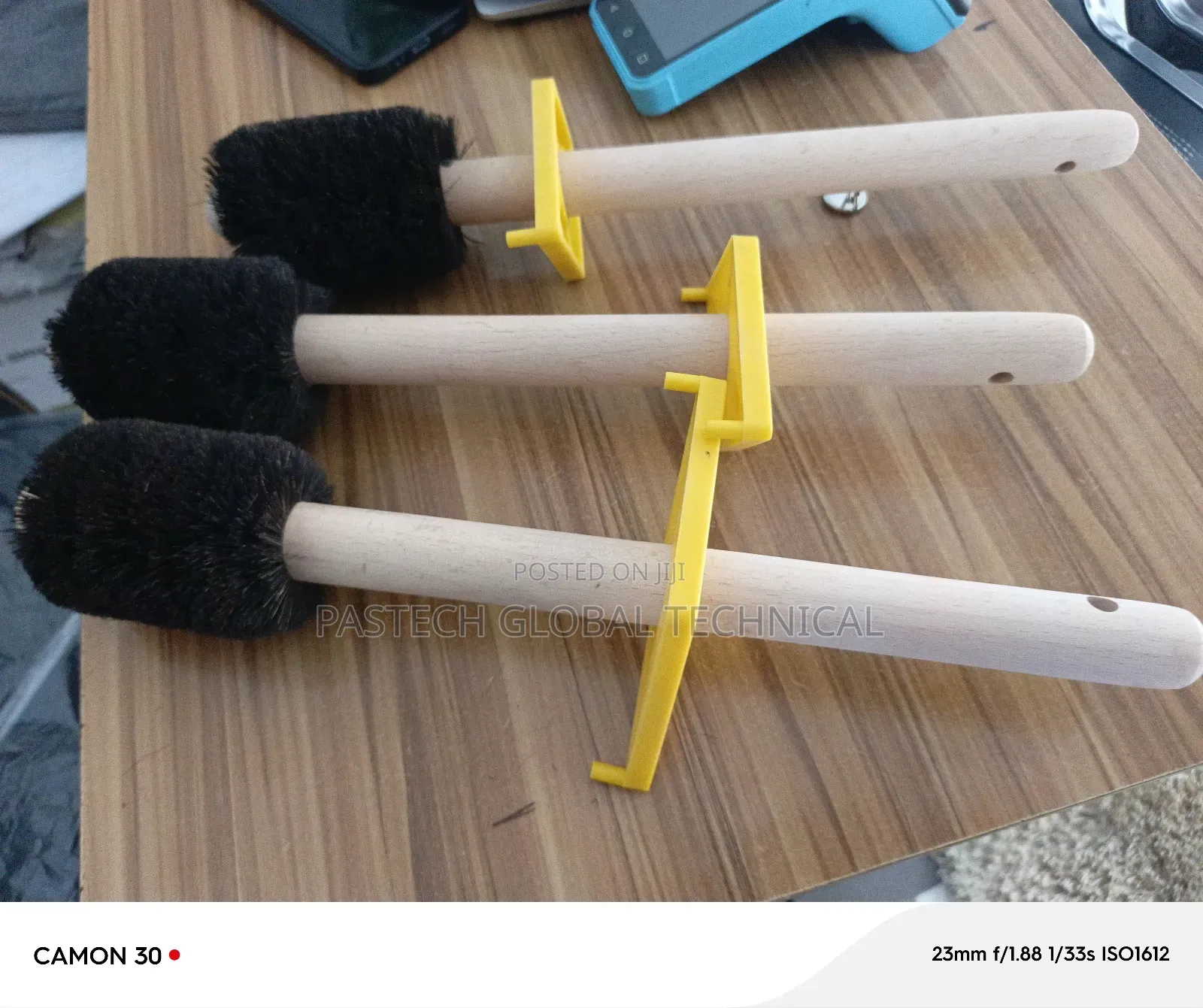 Dope Brush Straight Wood Handle Dope Brush With Guard
