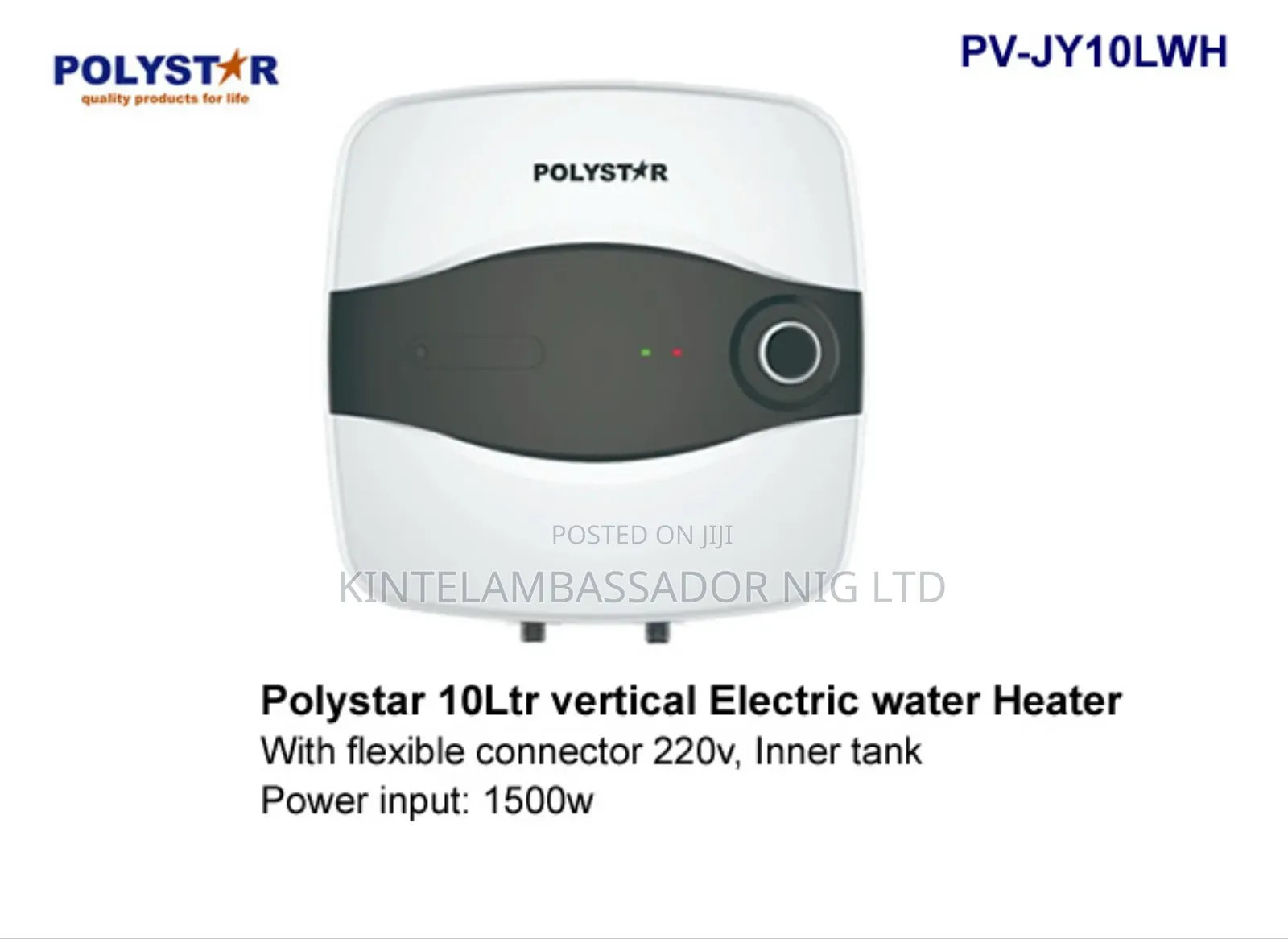 Polystar Water Heater- 10litres