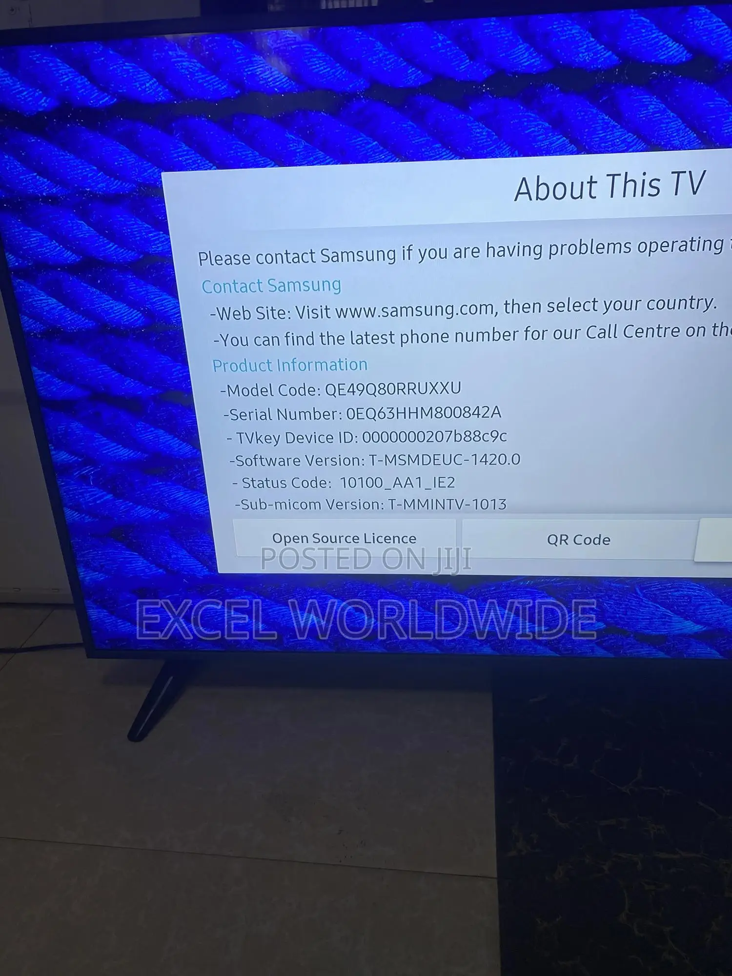 49” Samsung High Series 80 Qled Smart Tv Wt Magic Remote