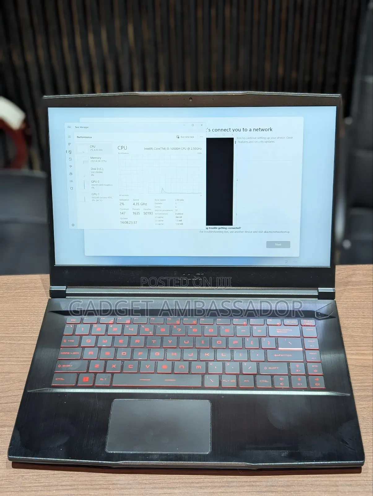 Laptop MSI GF63 8GB Intel Core I5 SSD 512GB