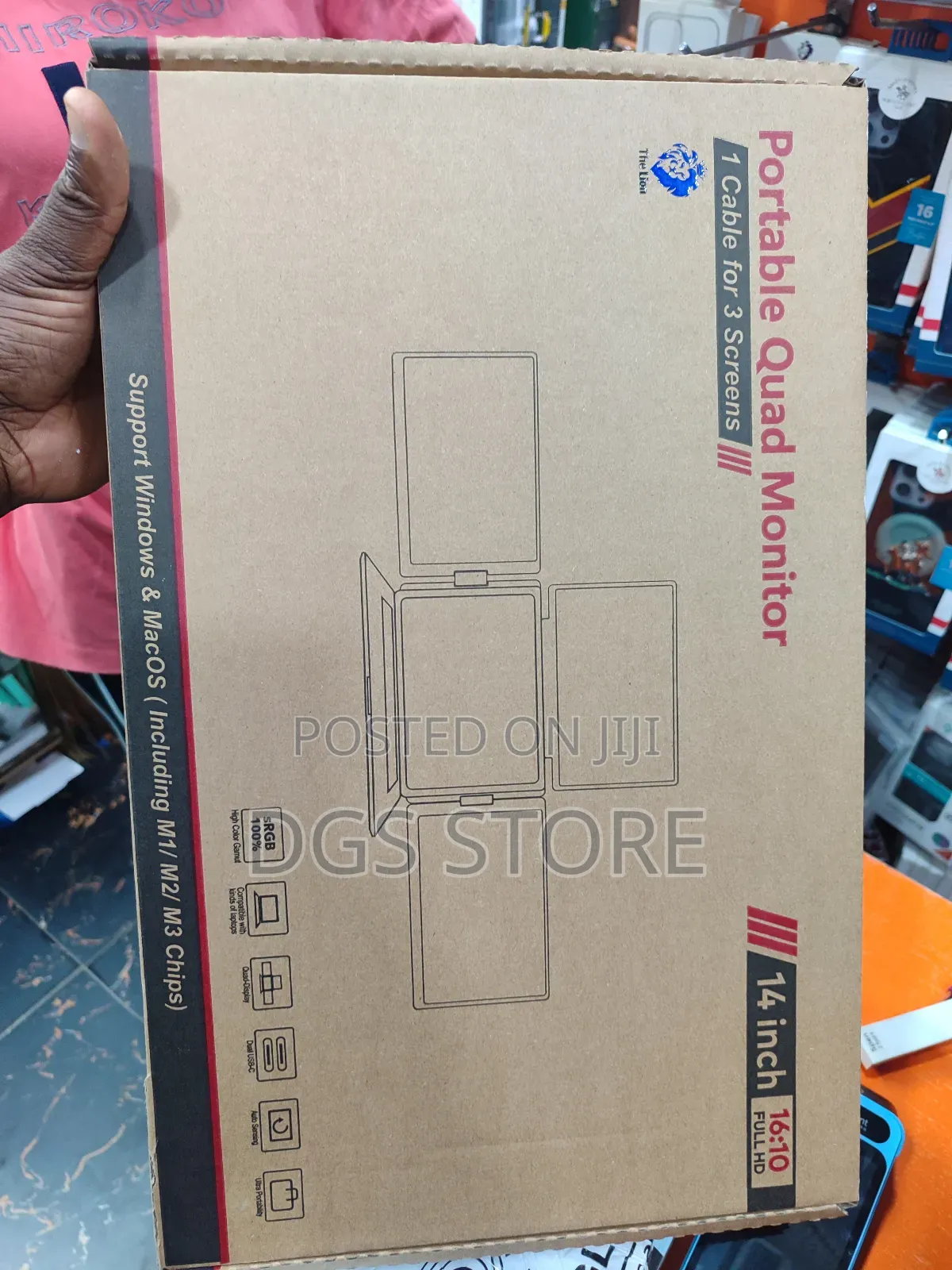 Portable Quad Monitor 14" Full Hd