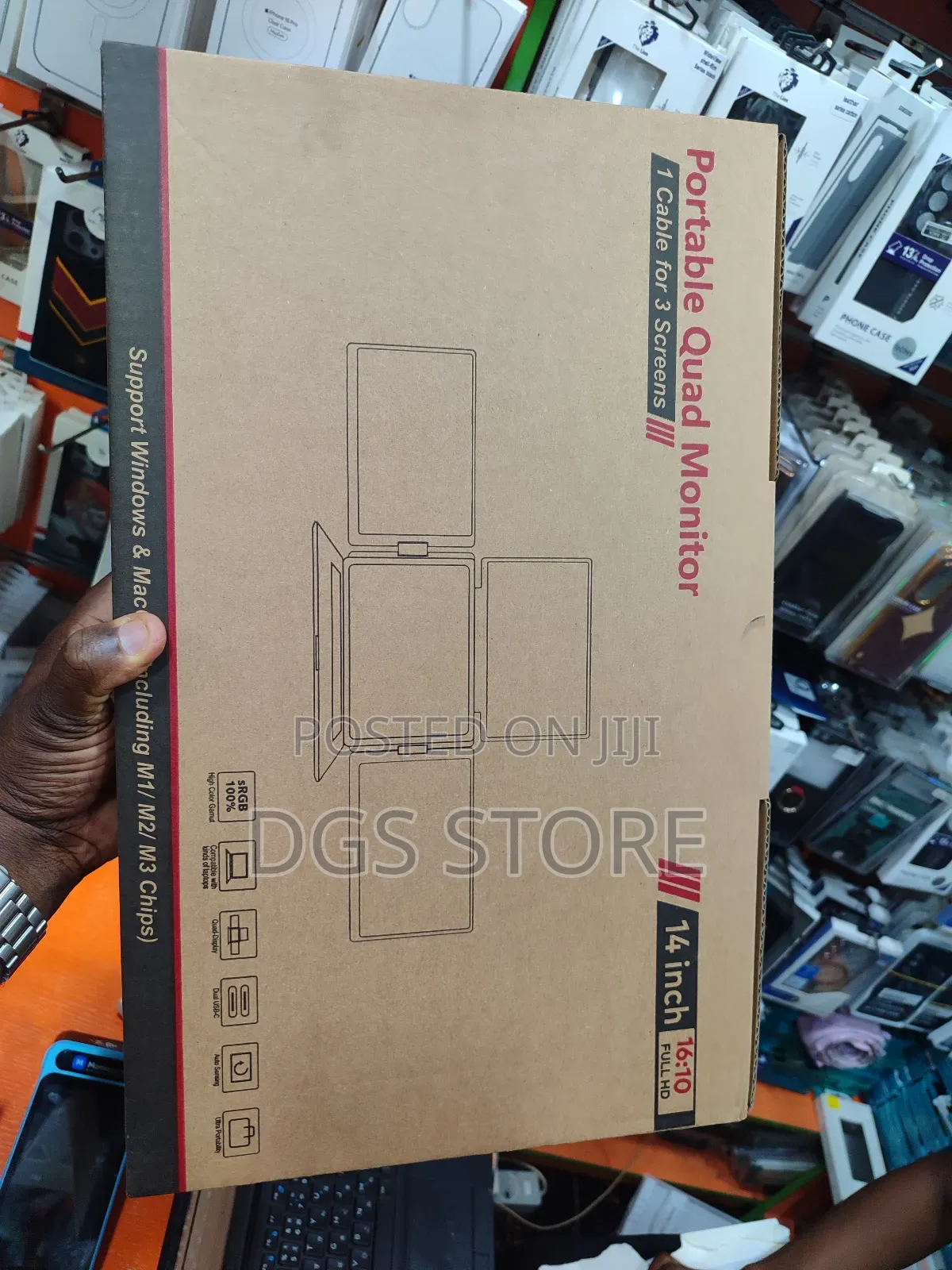 Portable Quad Monitor 14" Full Hd