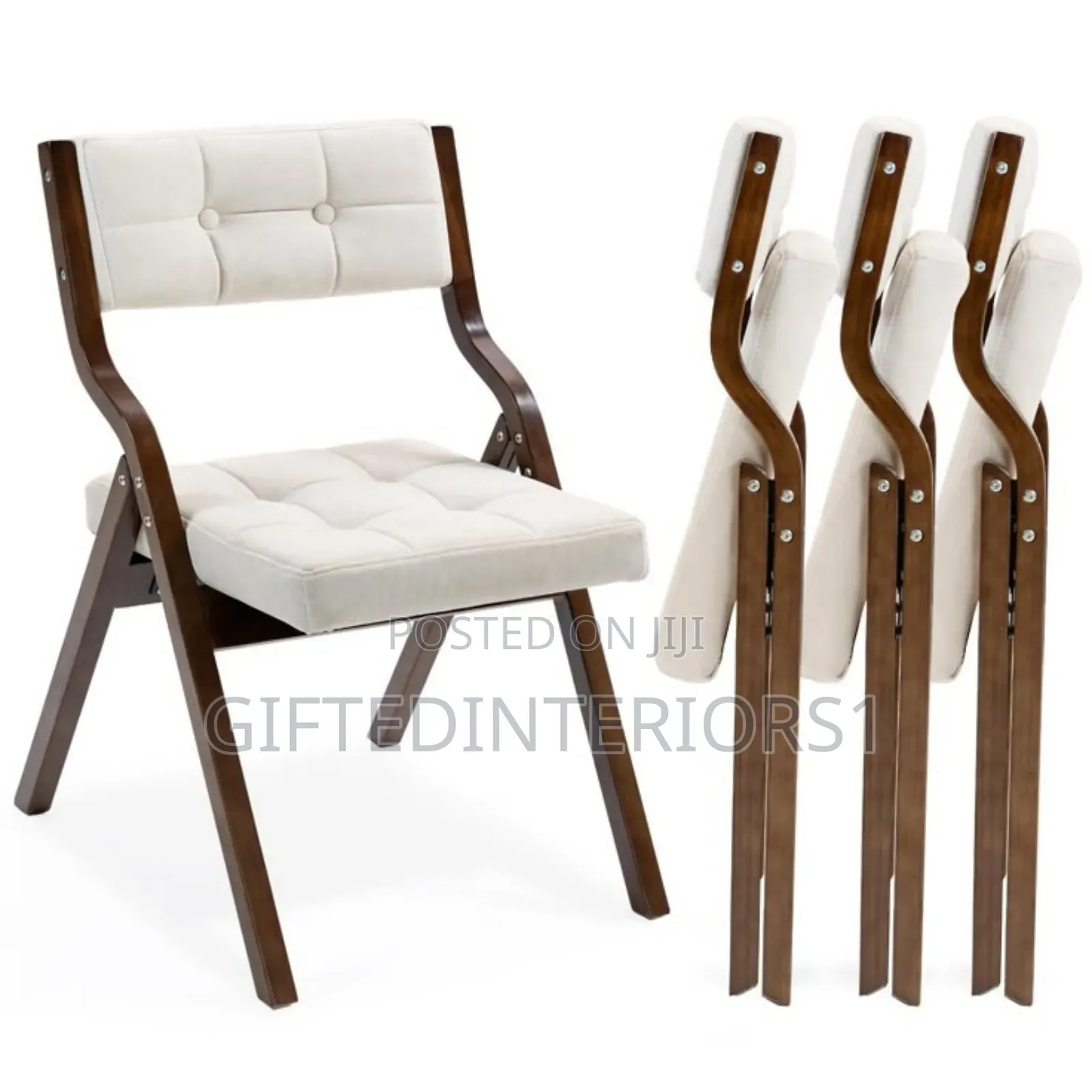 Wooden Padded Folding Chair