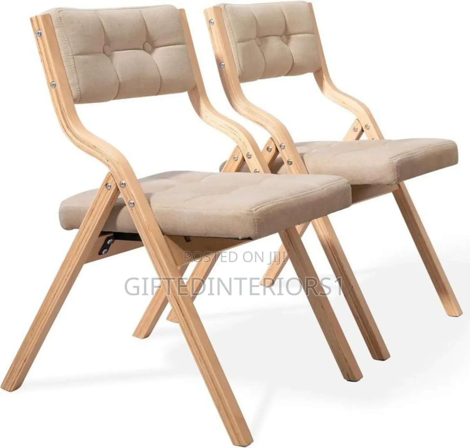Wooden Padded Folding Chair