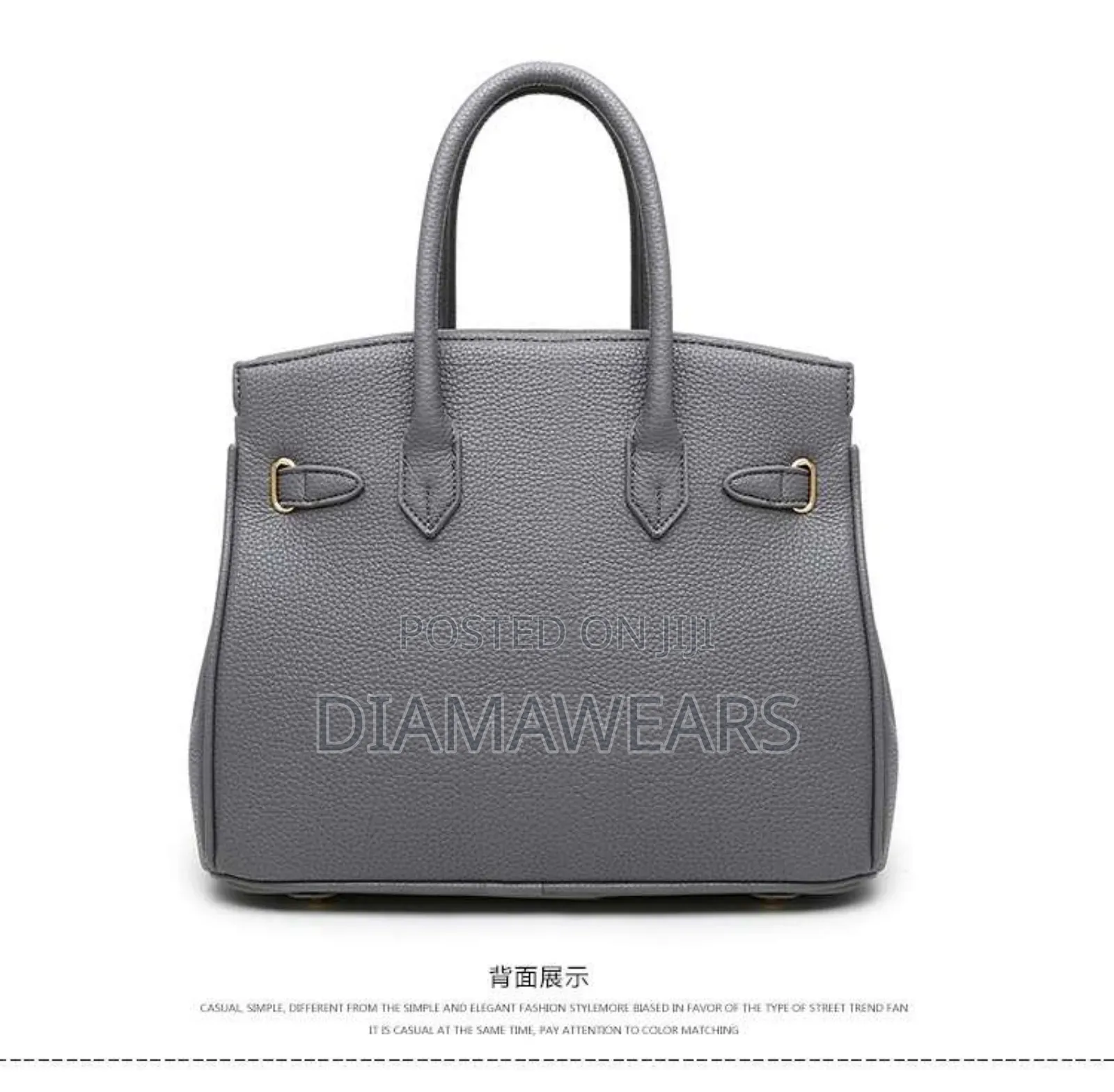 Grey Stylish Zip Ladies Hand Bag