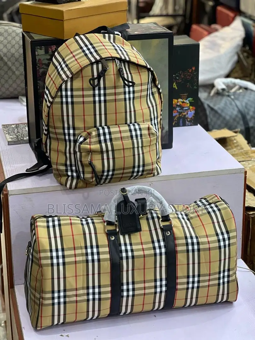 Burberry Luxury Backpack / Duffel Bag – Stylish, Durable Spacious