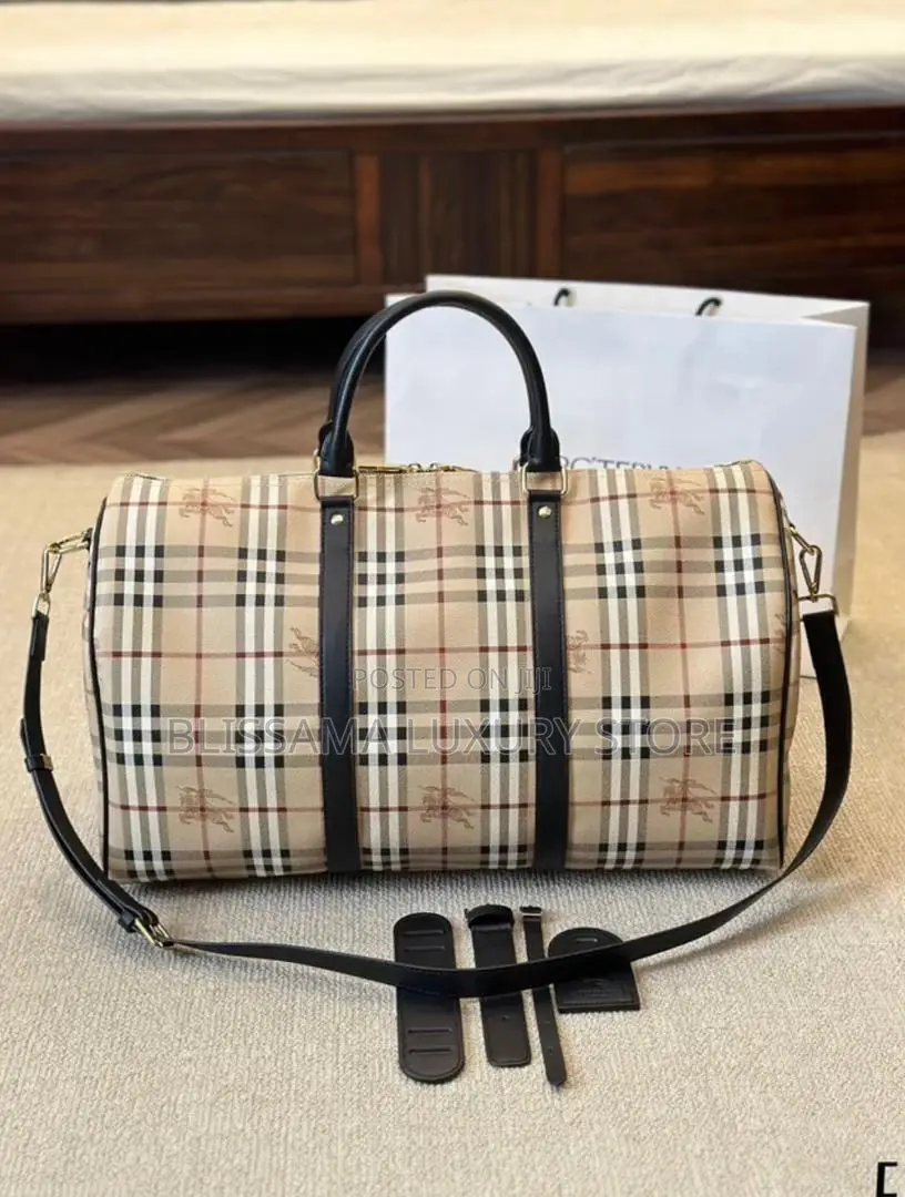 Burberry Luxury Backpack / Duffel Bag – Stylish, Durable Spacious