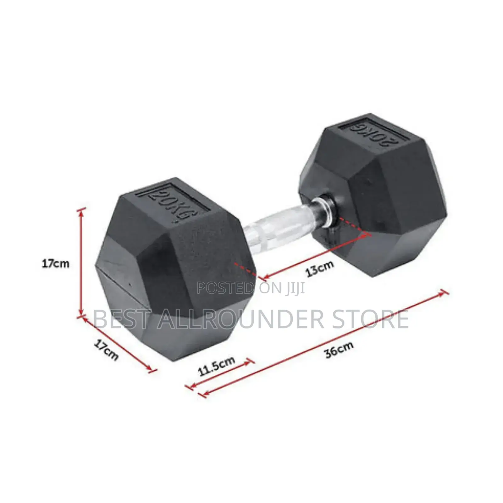 Brand New 20kg Hexagon Dumbbell