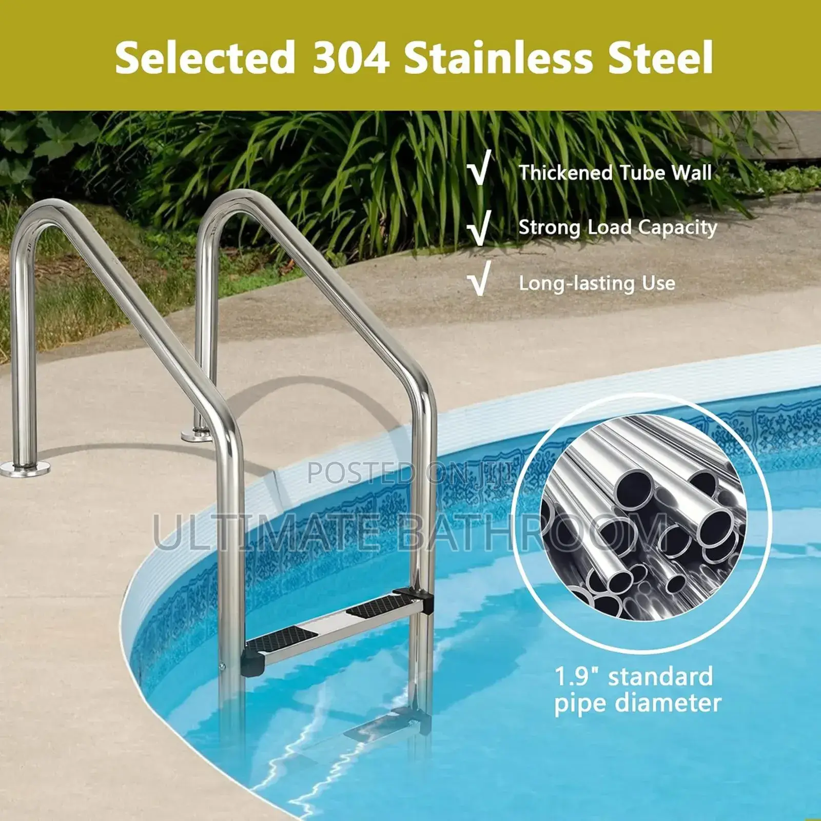 3 Step Stainless Swimming Pool Ladder