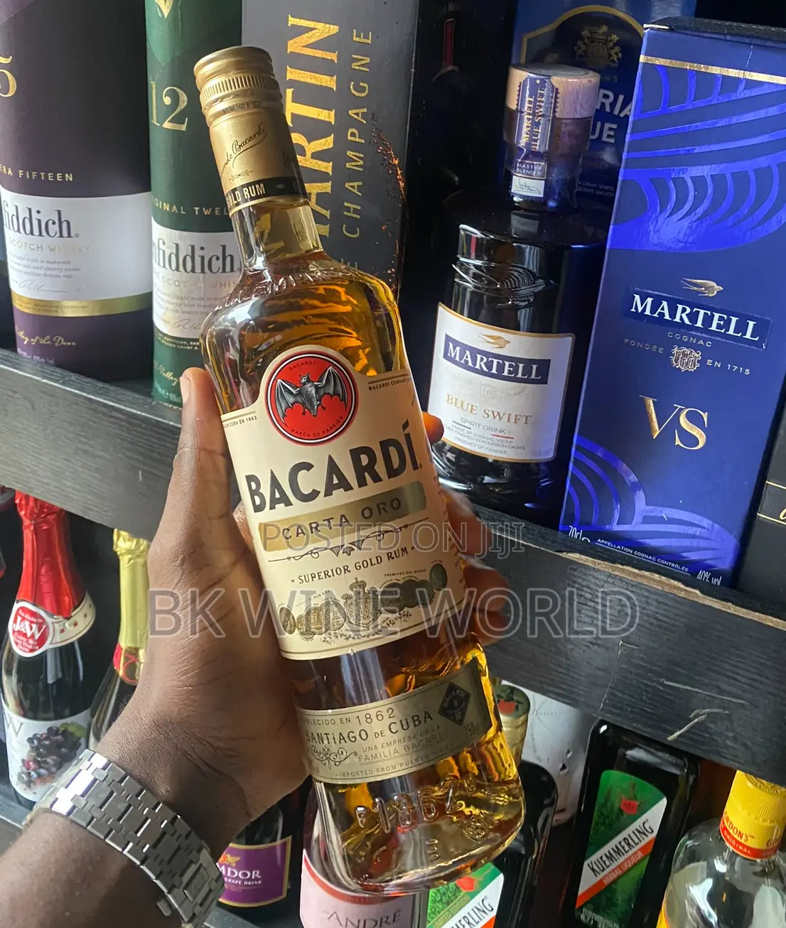 Bacardi Carta Oro Superior Gold Rum - 75cl X 12 Bottles