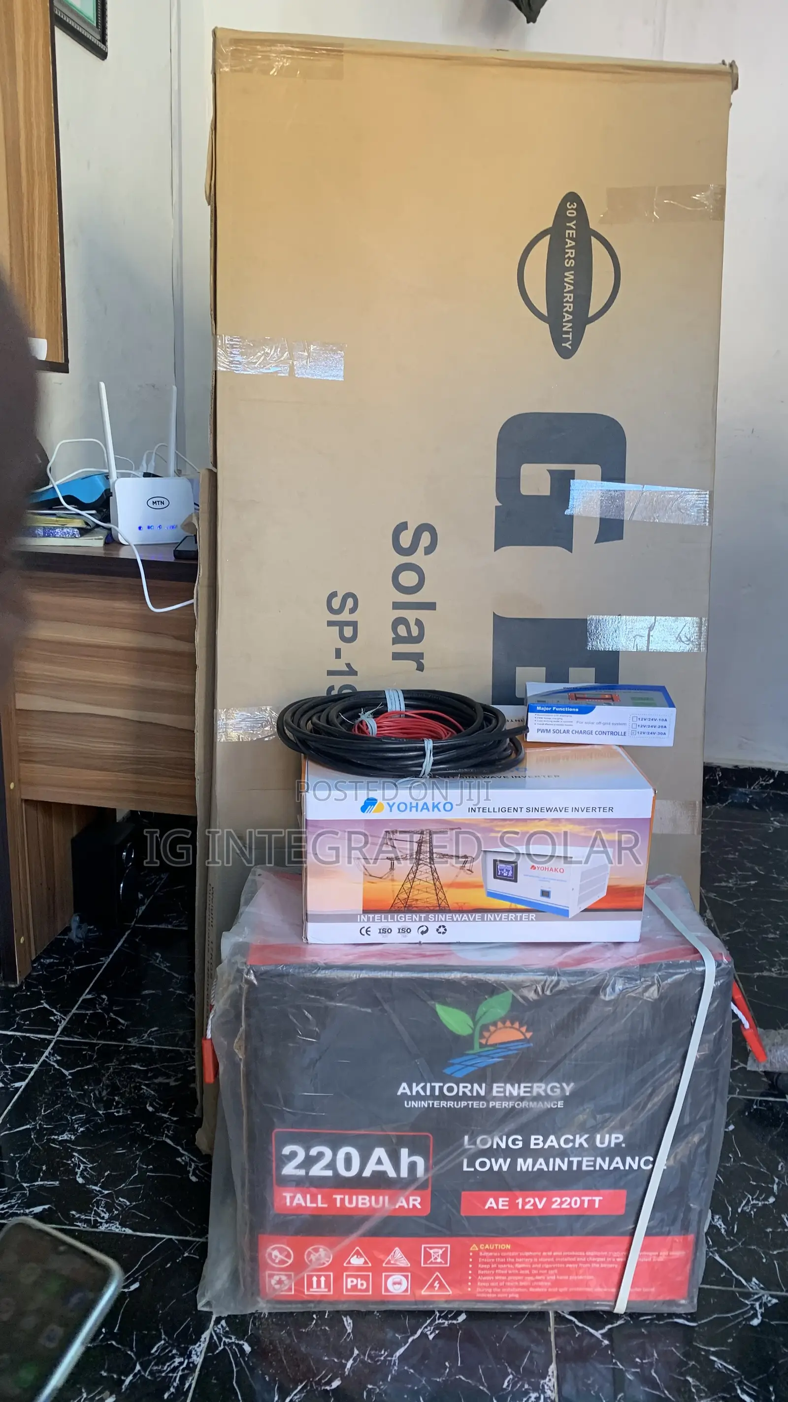 1.5kva Inverter With 220ah Tubular Battery Installation