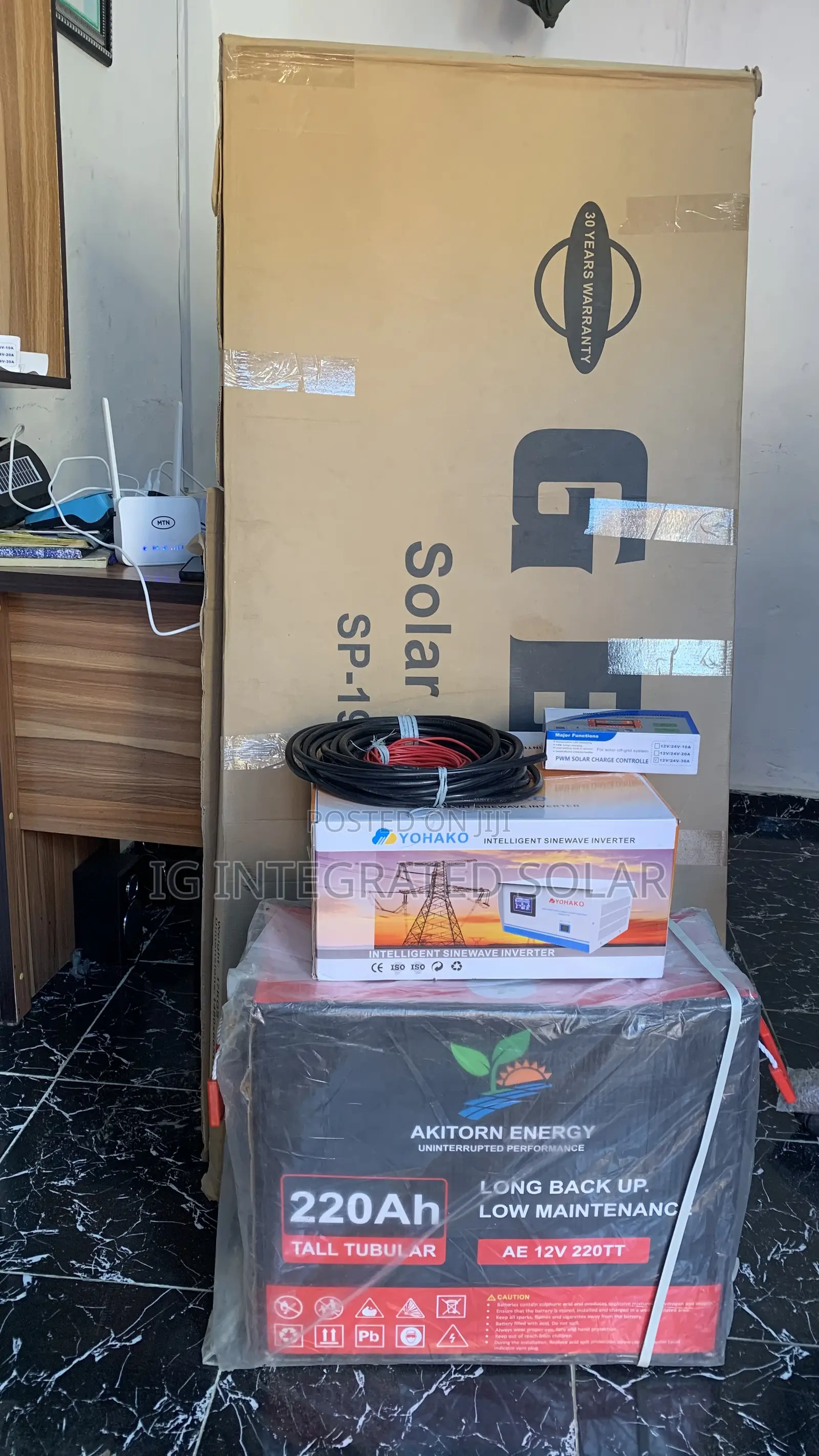 1.5kva Inverter With 220ah Tubular Battery Installation