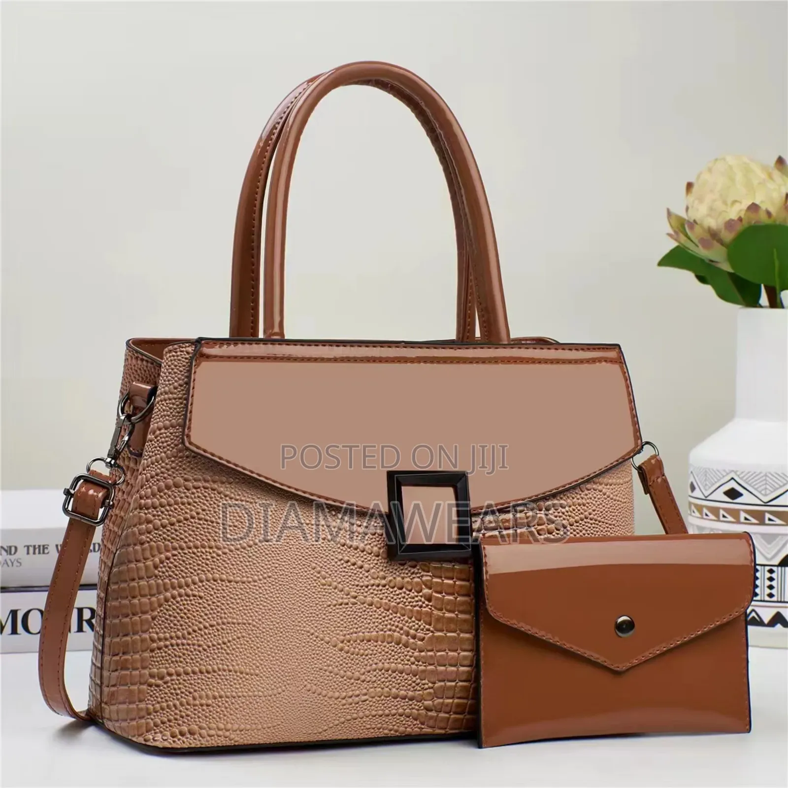 Gray Quality Unique Designed 2 in 1 Hand Bag
