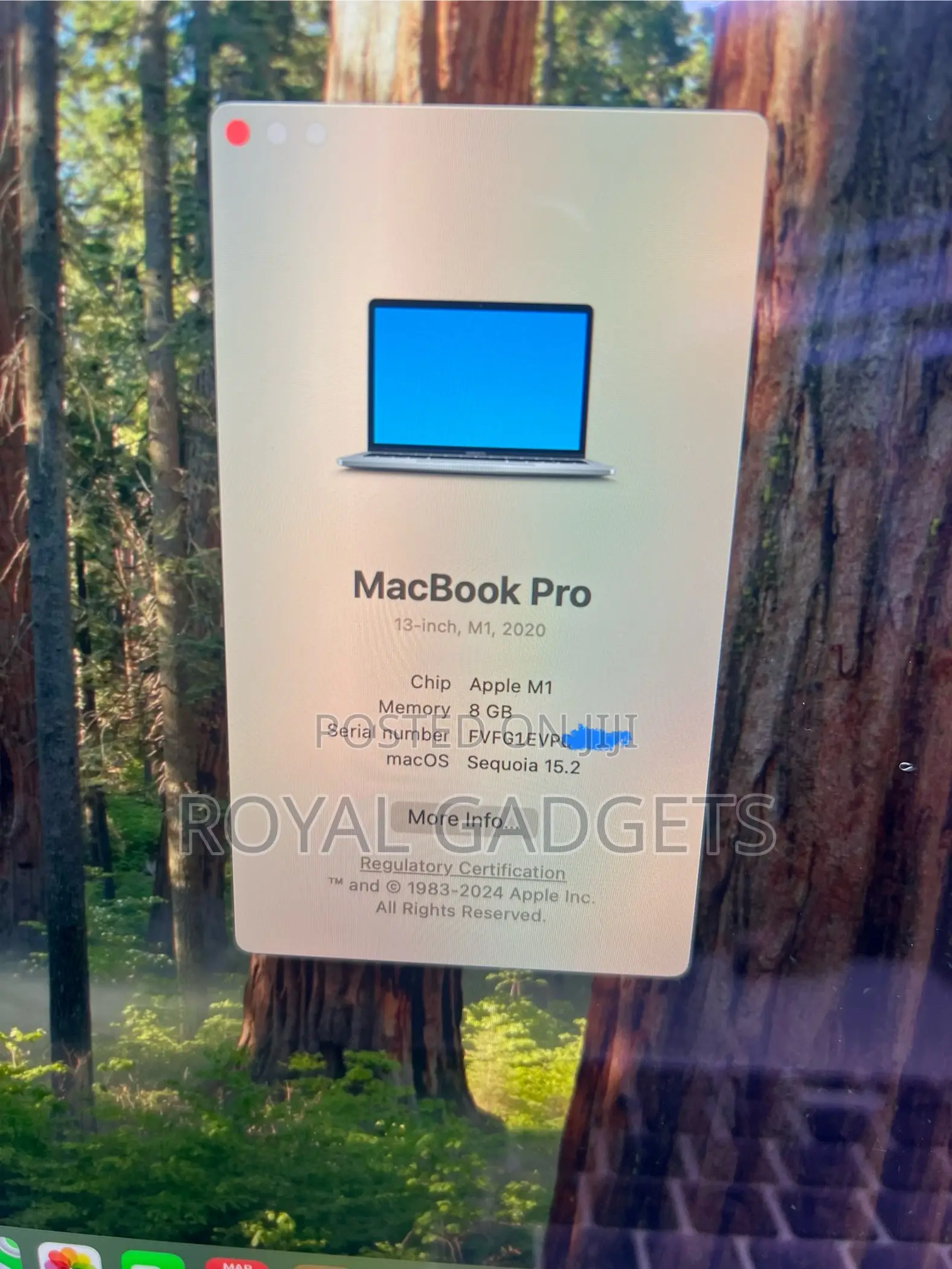 Laptop Apple MacBook Pro 2020 M1 8GB Apple M1 SSD 512GB