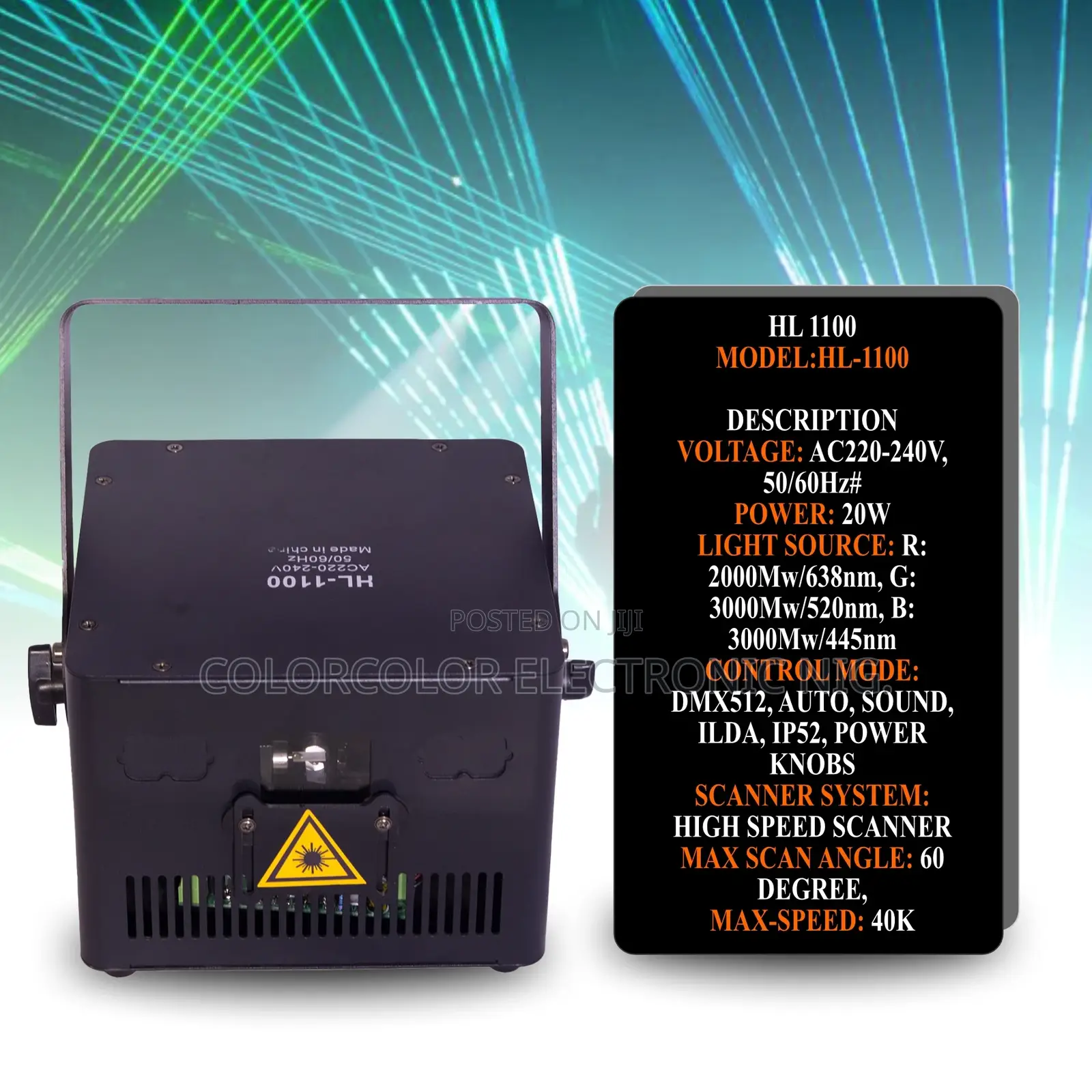 Stage Light Hl-1100 RGB Laser Light