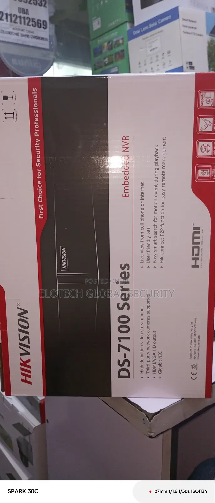 Hikvision NVR 8 Channels Ds-7100 Series