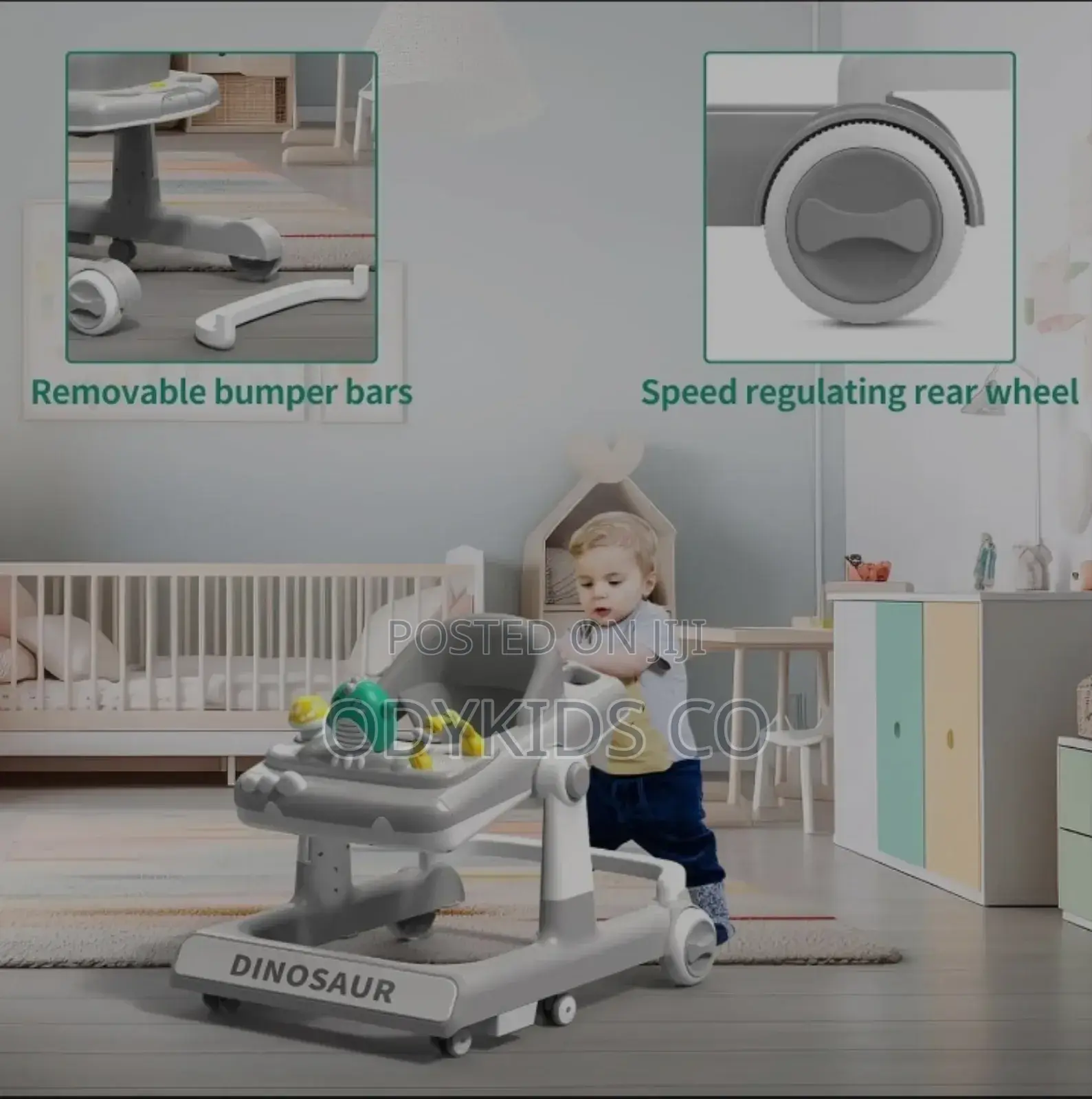 Quality Durable 3in1 Multi-Functional Dinosaur Baby Walker