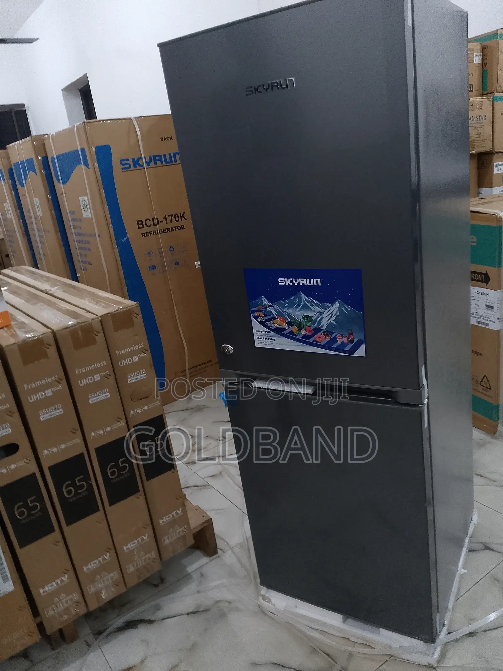 Skyrun BCD- 170l Anti-Rust Bottom Freezer Refrigerator