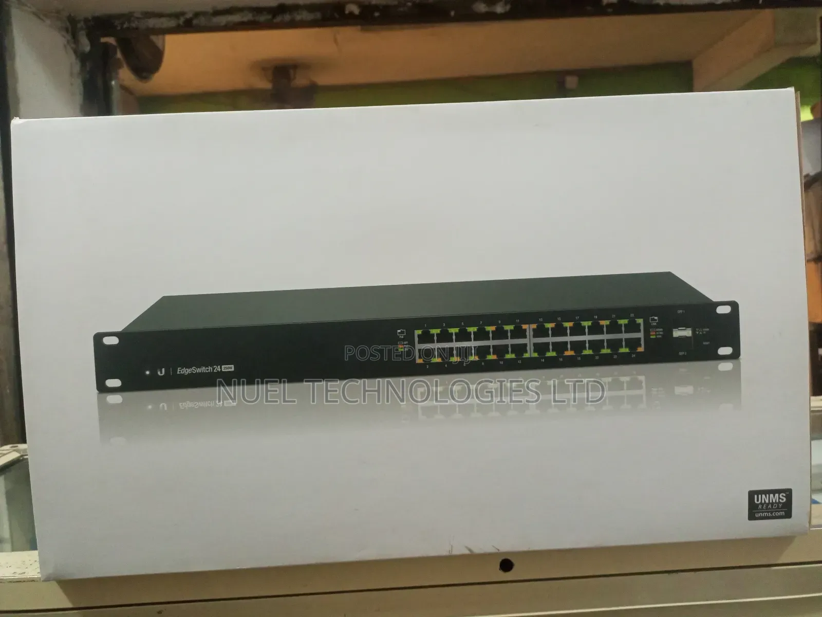 Ubiquiti Edge Switch 24 Port Managed Poe Gigabit 250w