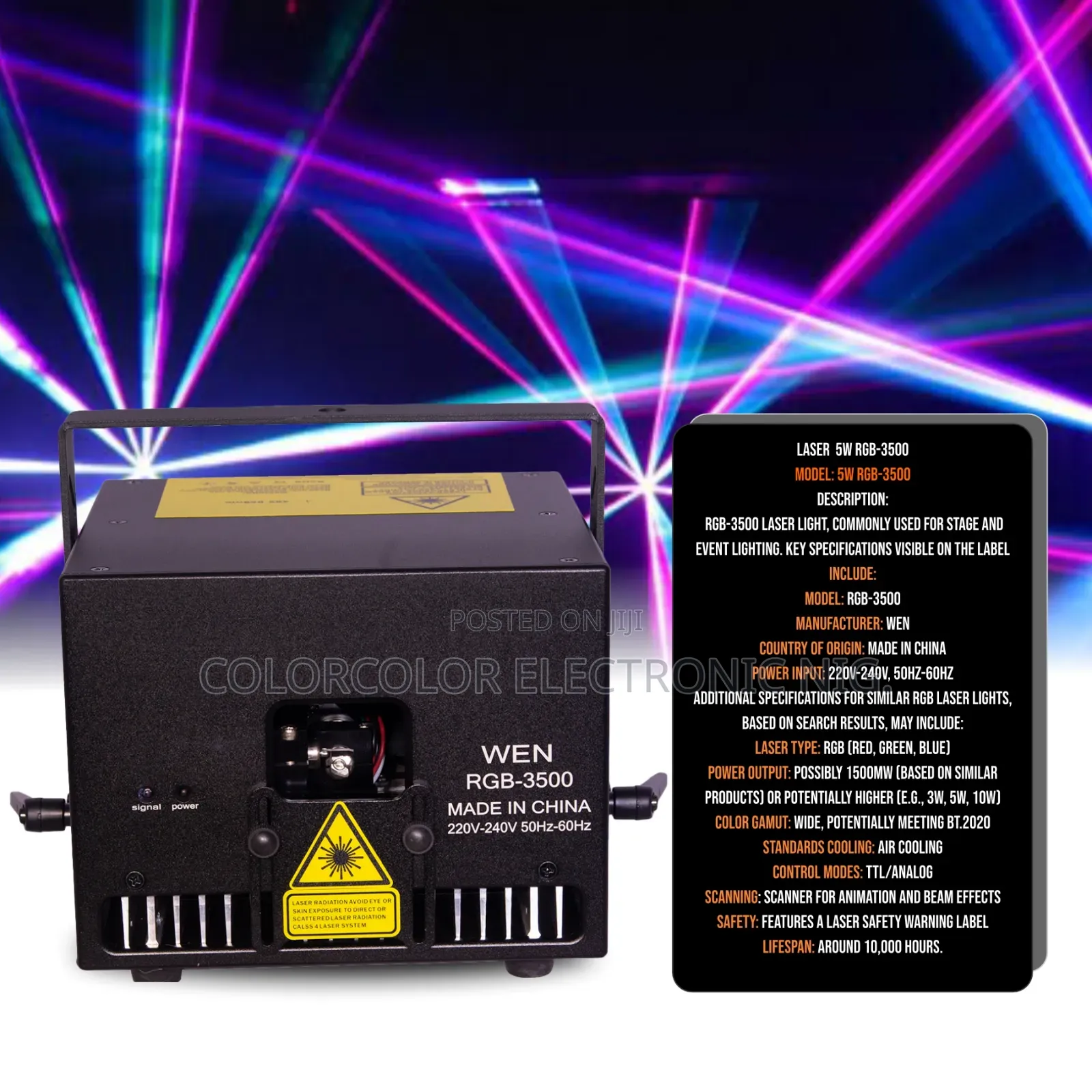 Stage Light Laser 5w RGB 350