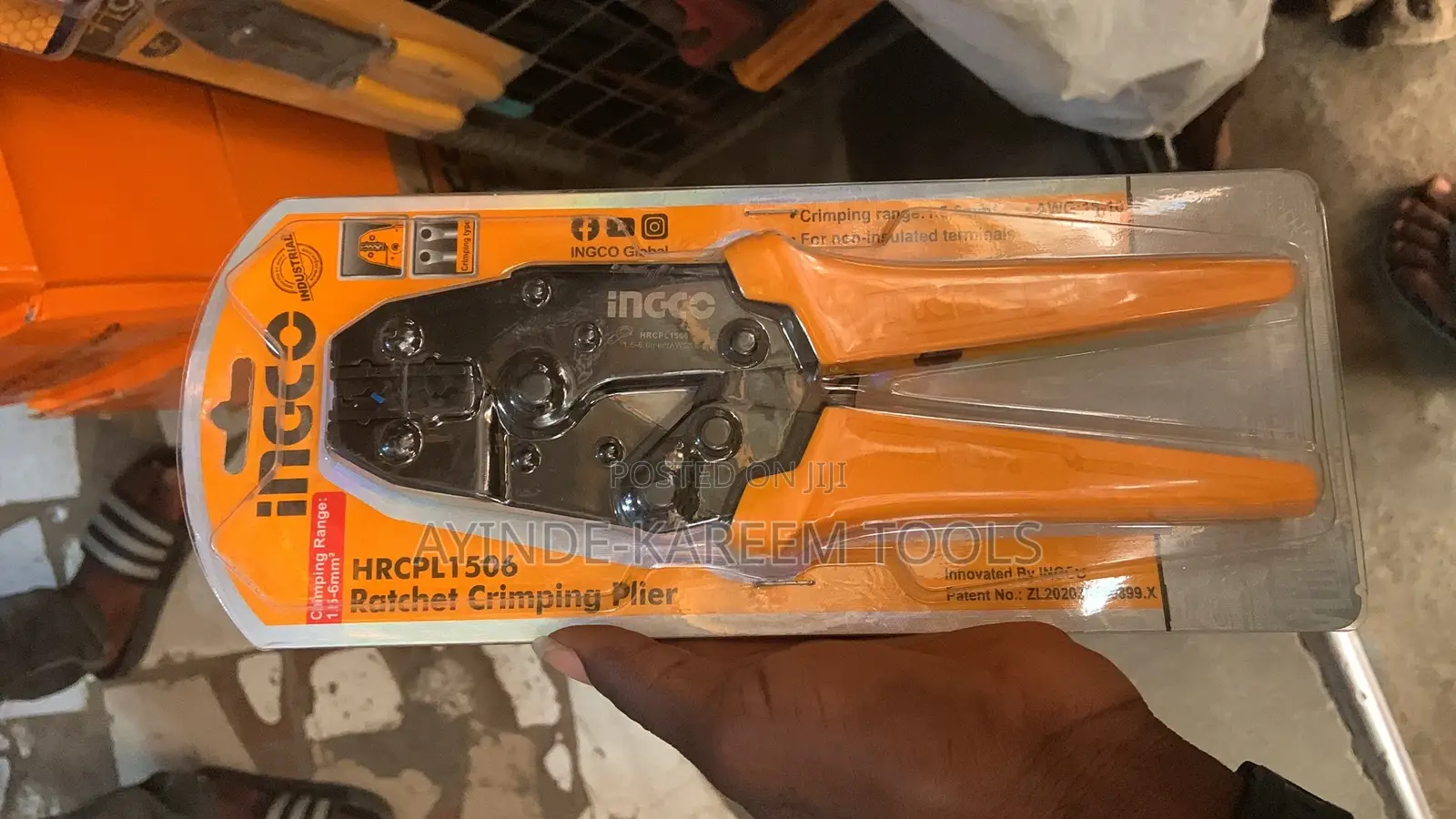 Rachet Crimping Plier(0.5–6mm) Awg 20–10
