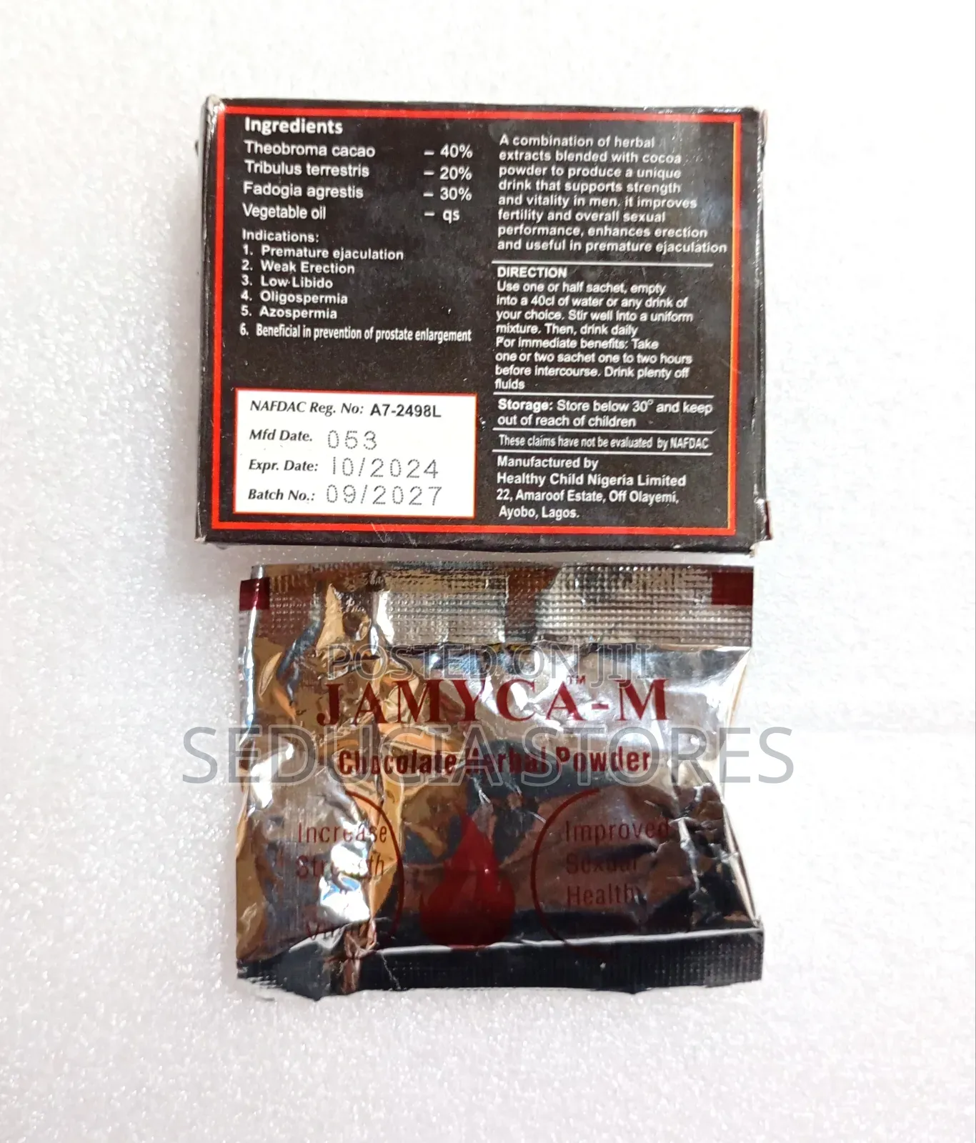 Jamyca Chocolate for Long Lasting and Weak Erection