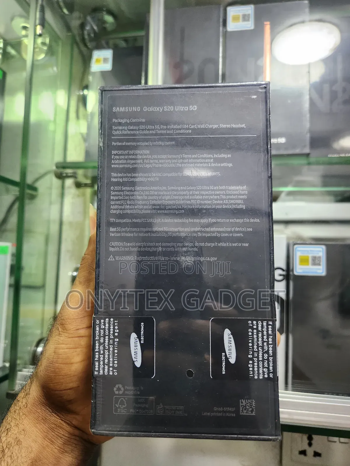 New Samsung Galaxy S20 Ultra 5G 256 GB Black