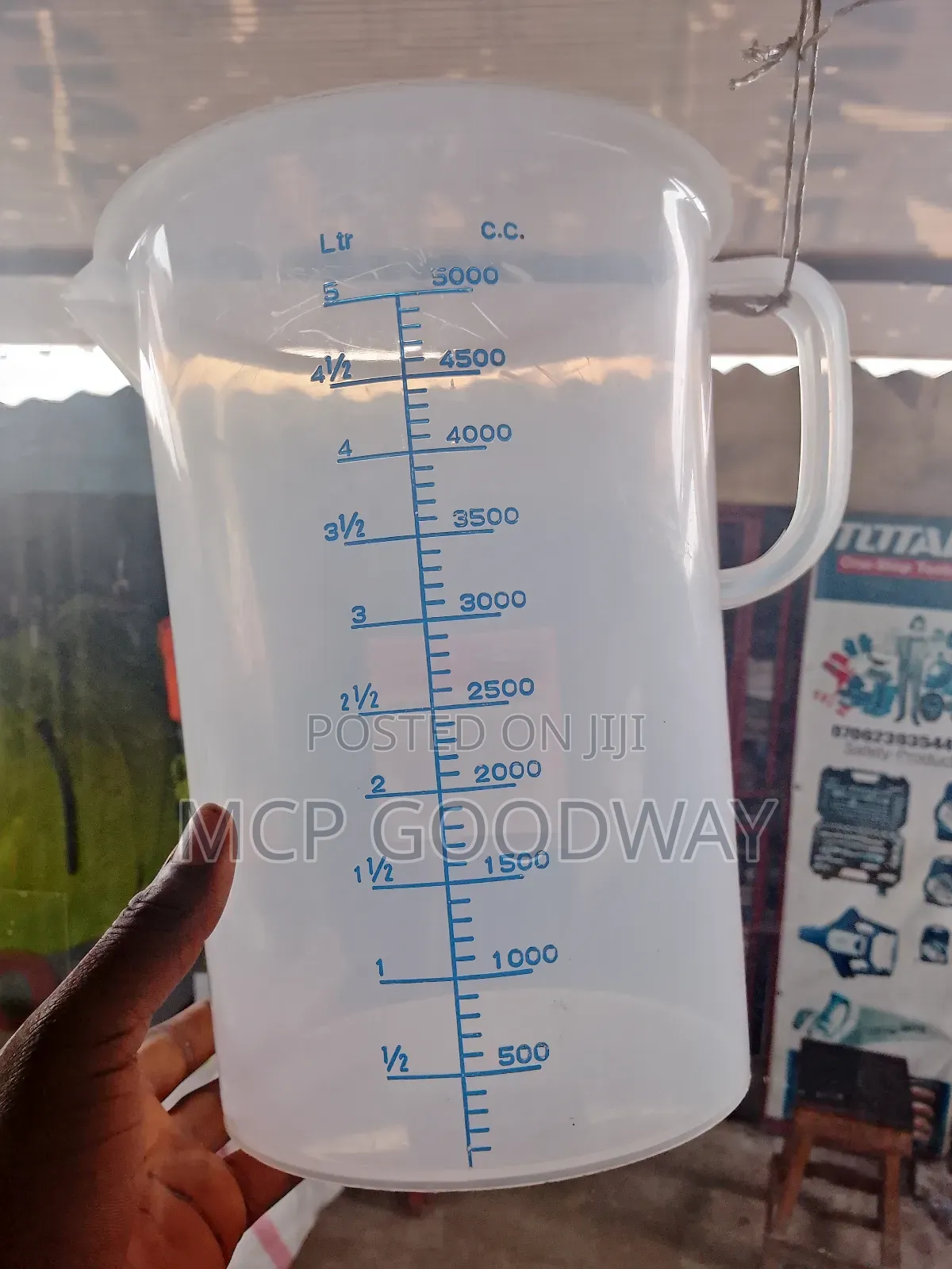 Oil Measuring Jug 5litres Jug 1,2,3,4, Litters Available