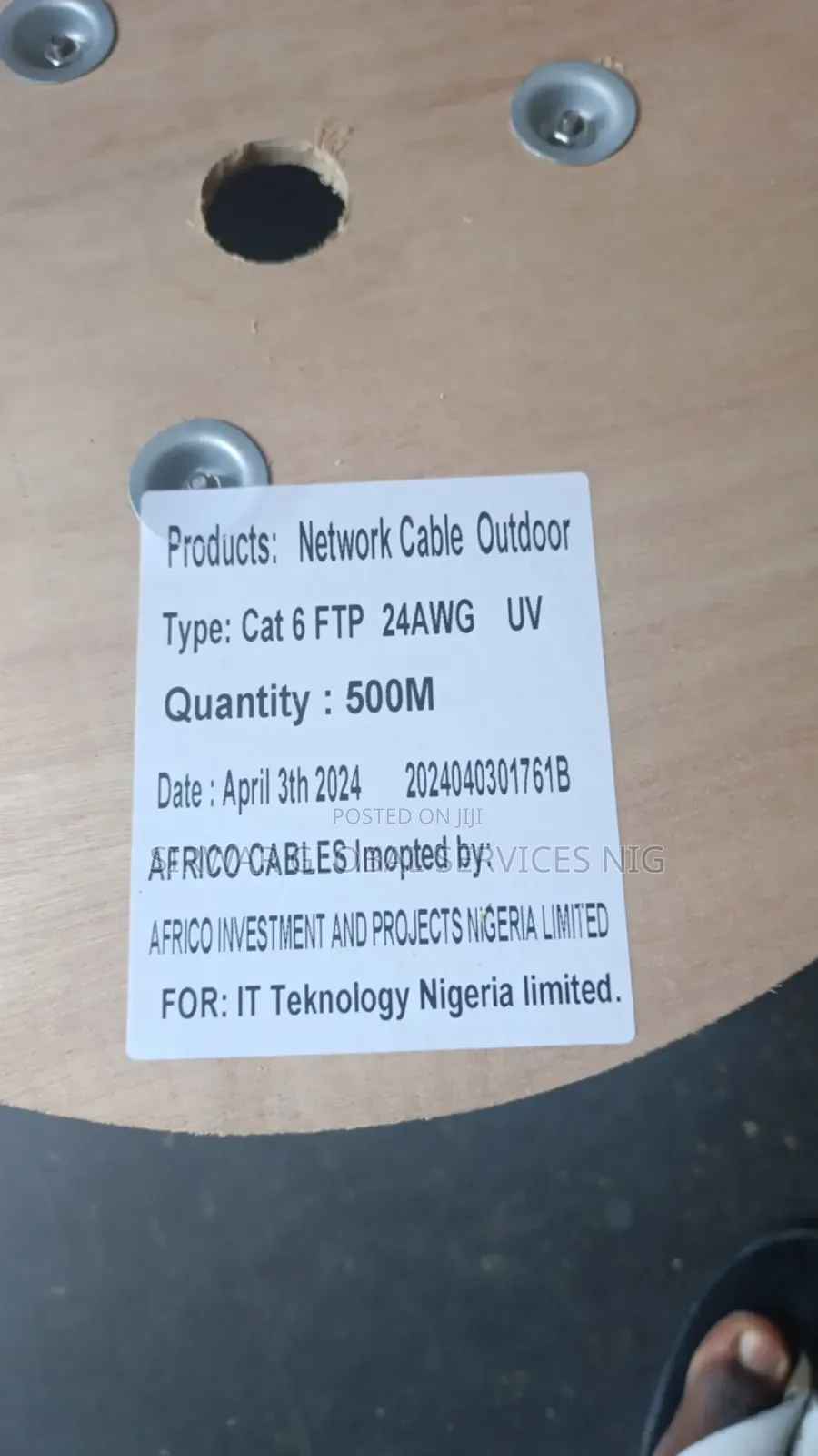 Outdoor Cable Cat6 by 500meters 100 Percent Copper