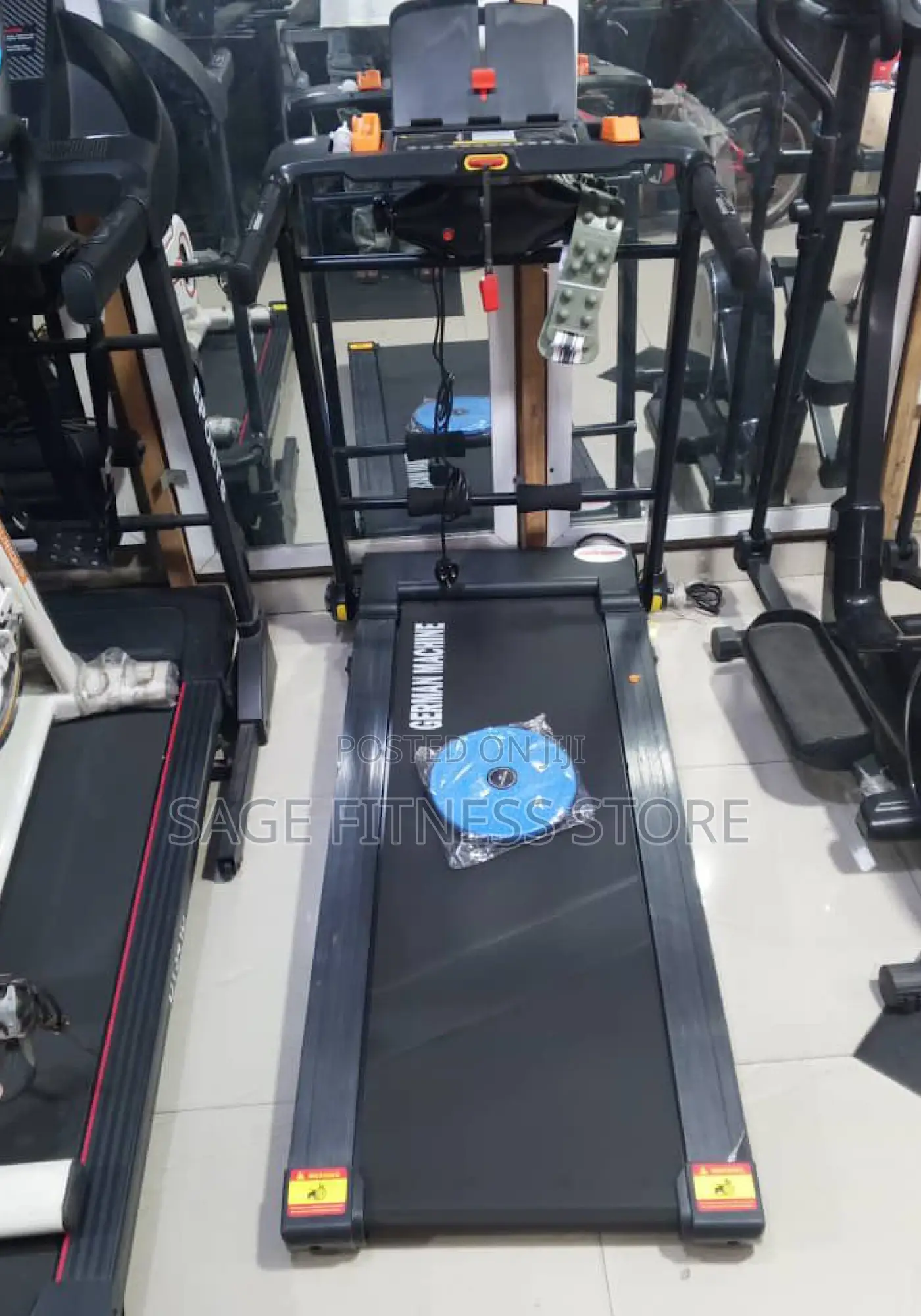 2.5hp German Machine Treadmill With Massager and Dumbbell
