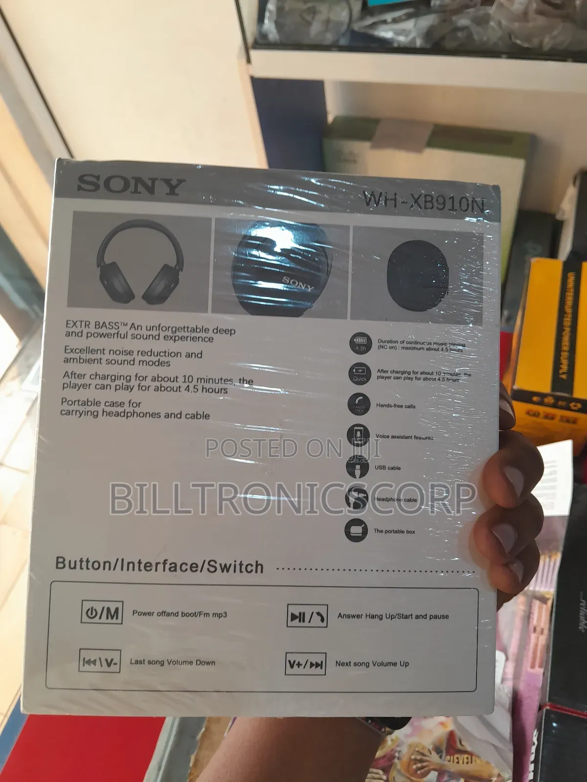 Sony Wh Xb910 Exta Bass Bluetooth Headset