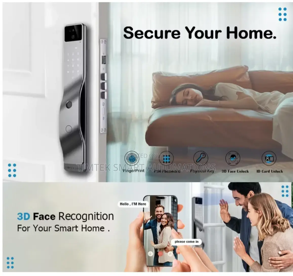 3d Face Recognition Smart Video Doorbell