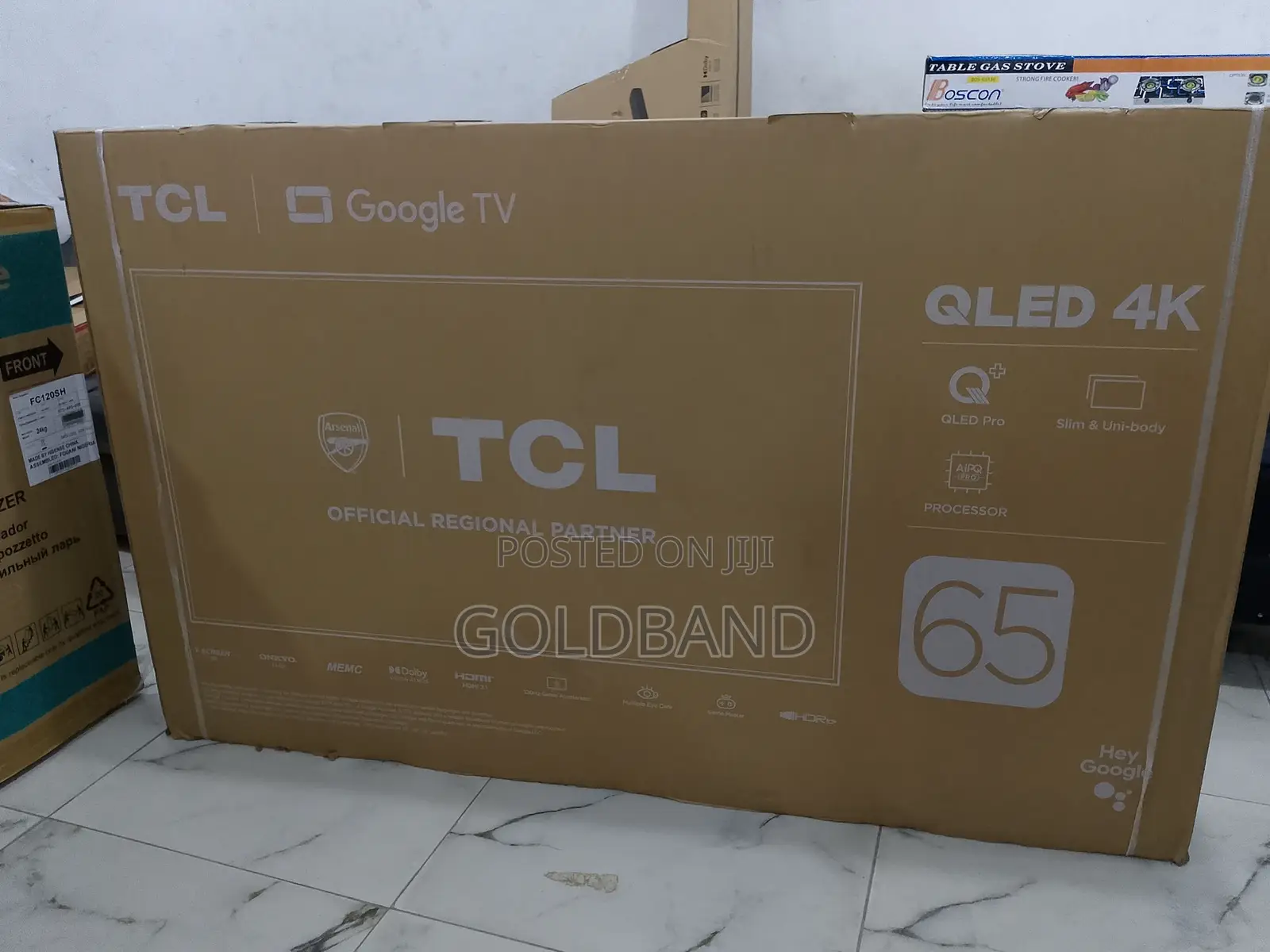 TCL 65 Inches Hd HDR Qled Ergonomic Smart Google Tv