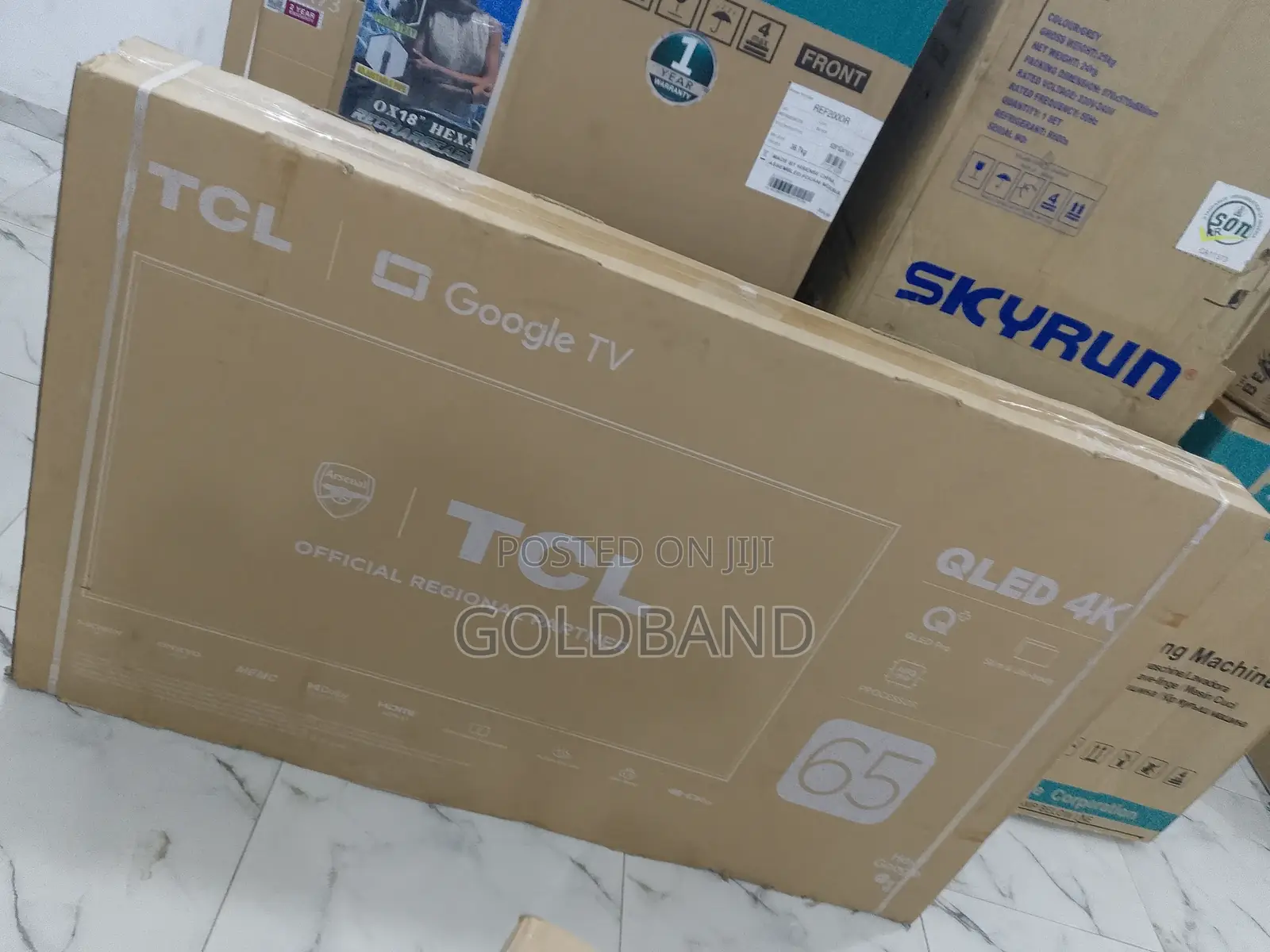 TCL 65 Inches Hd HDR Qled Screen Sensation Google Tv