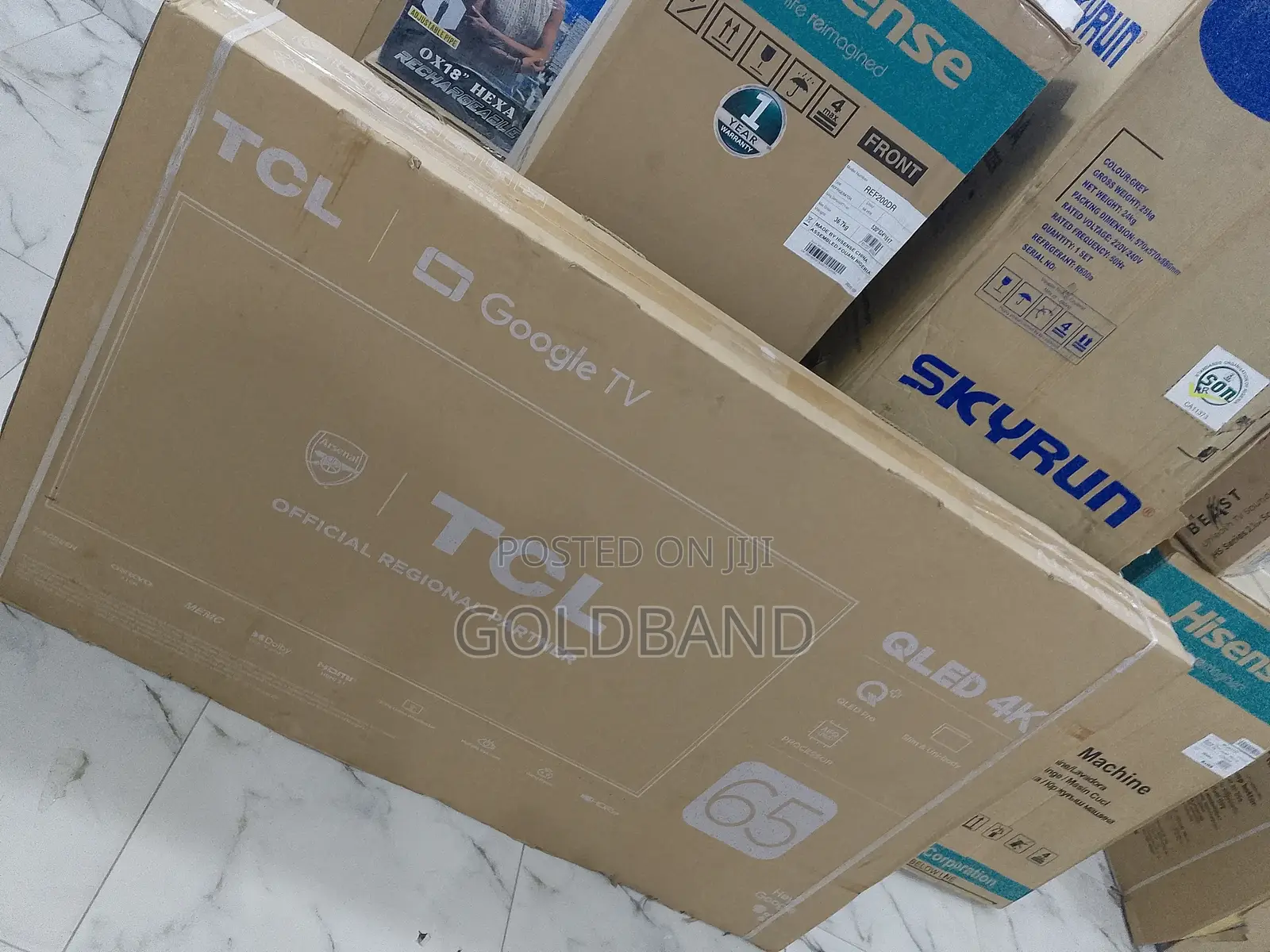 TCL 65 Inches Hd Resolution HDR Qled Smart Google Tv