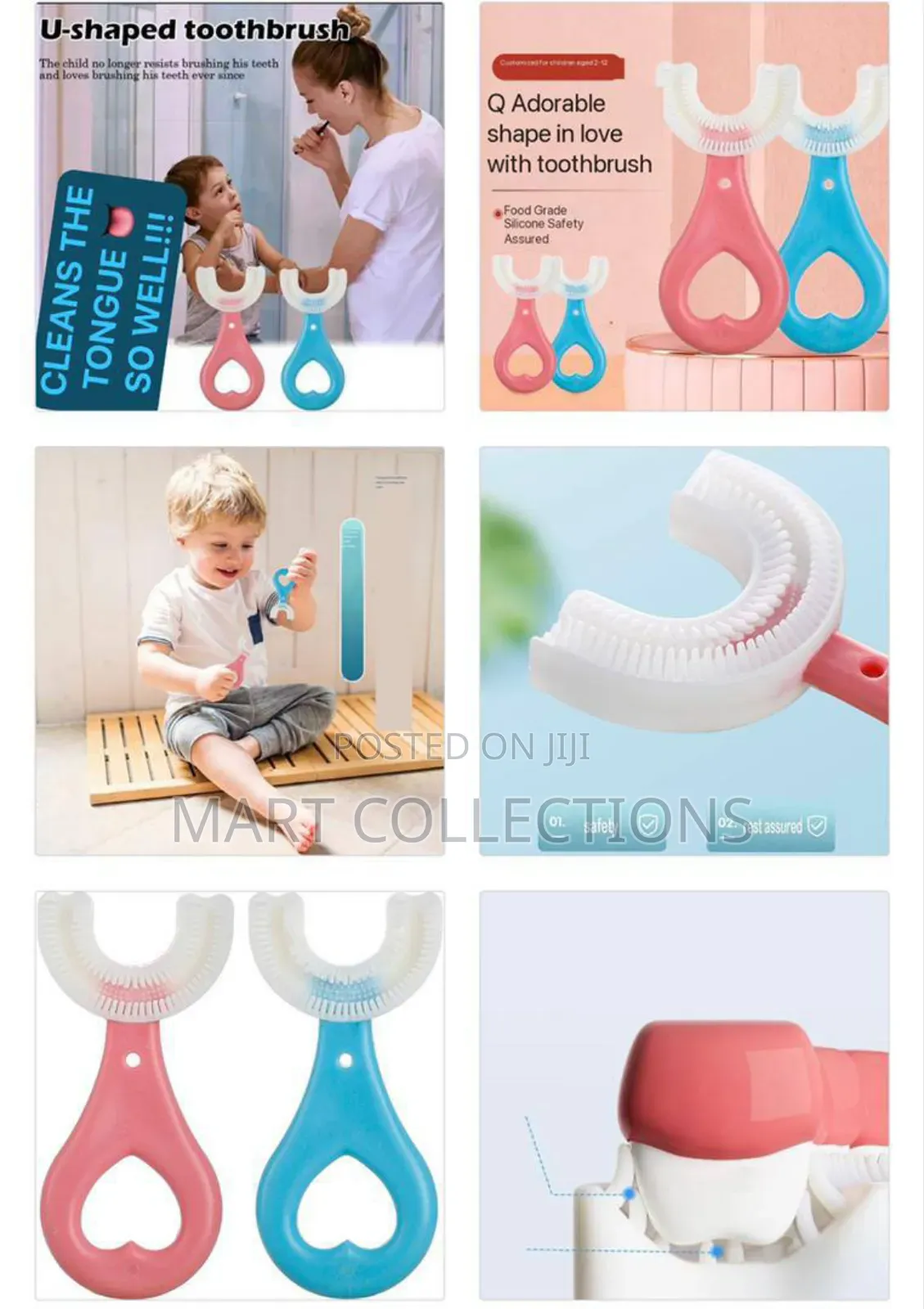 U-Shaped Kid’S Silicon Toothbrush/Teether
