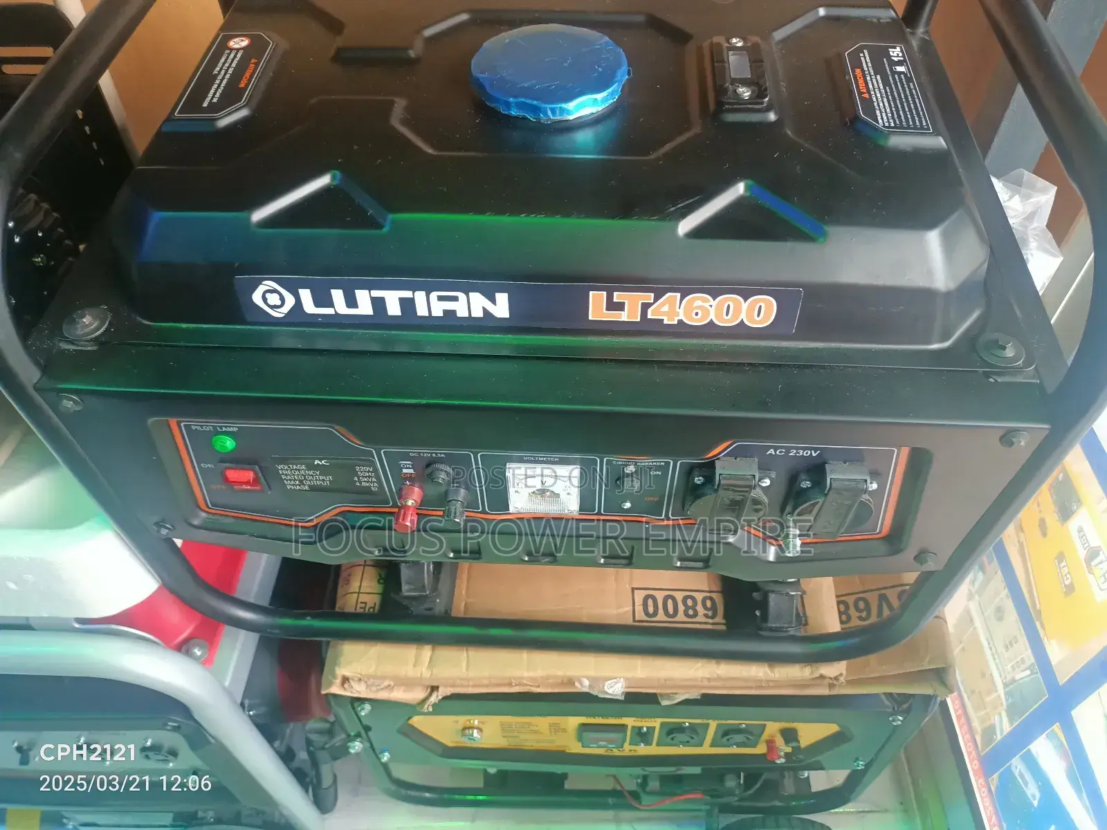 4.5kva of Original Lutian Generator Silent Noisy Copper