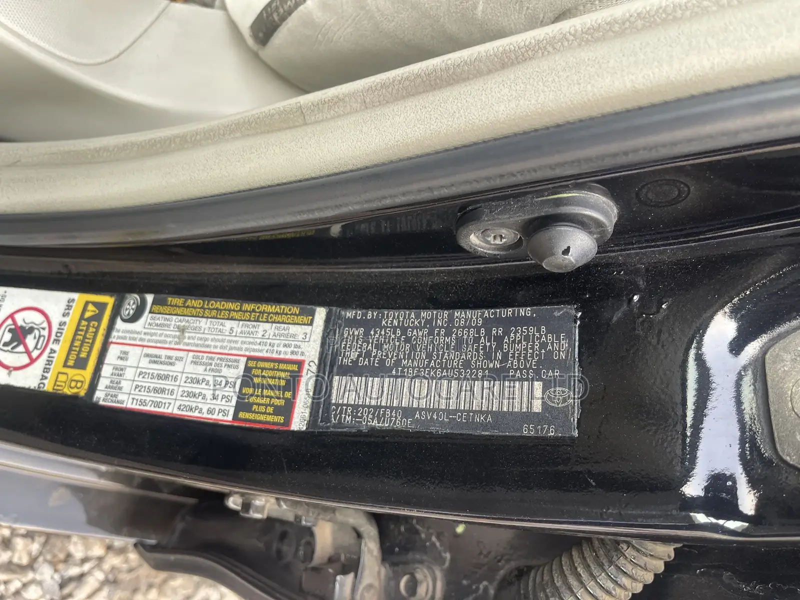 Toyota Camry 2010 Black