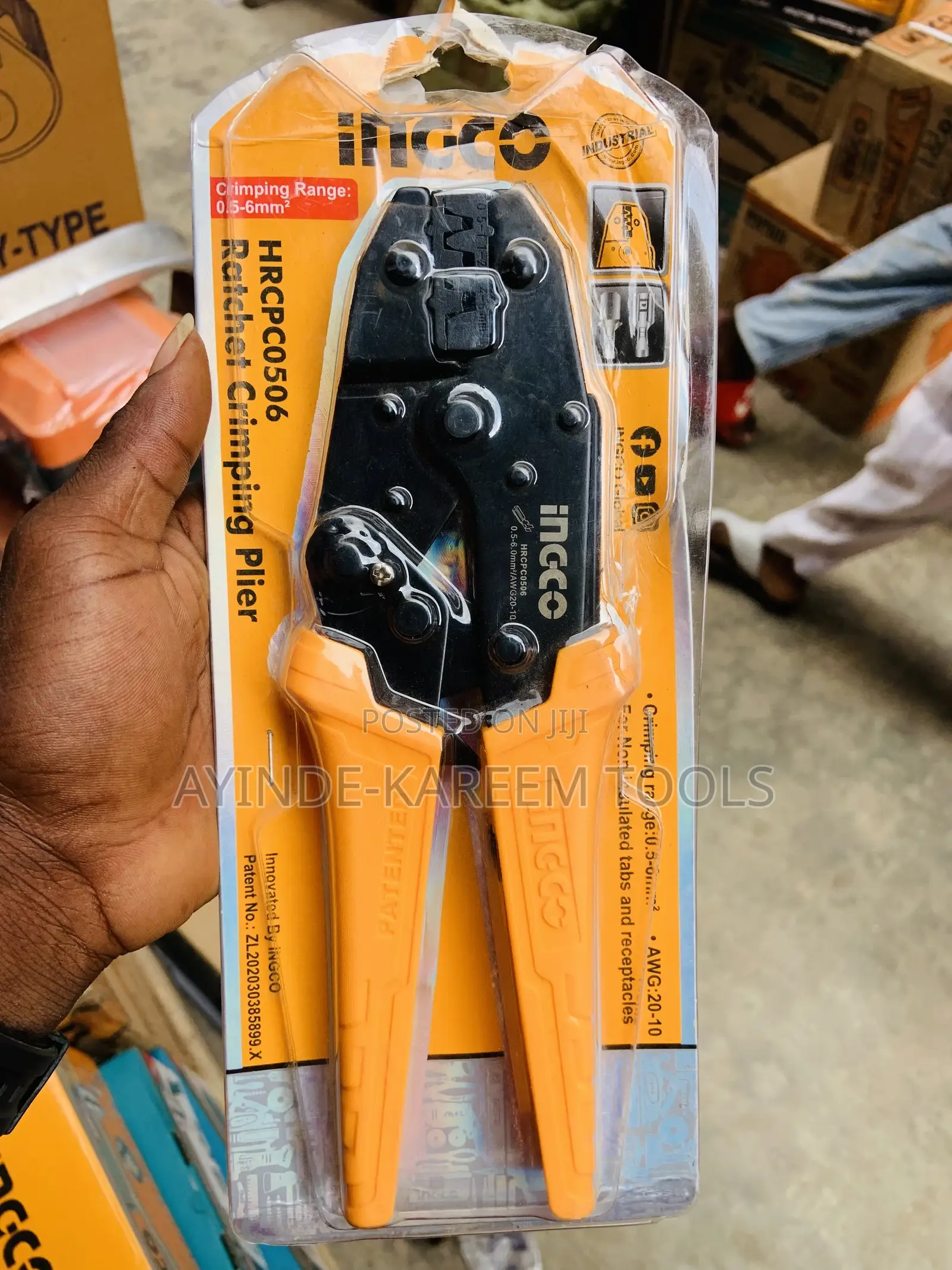 Rachet Crimping Plier(0.5–6mm) Awg 20–10