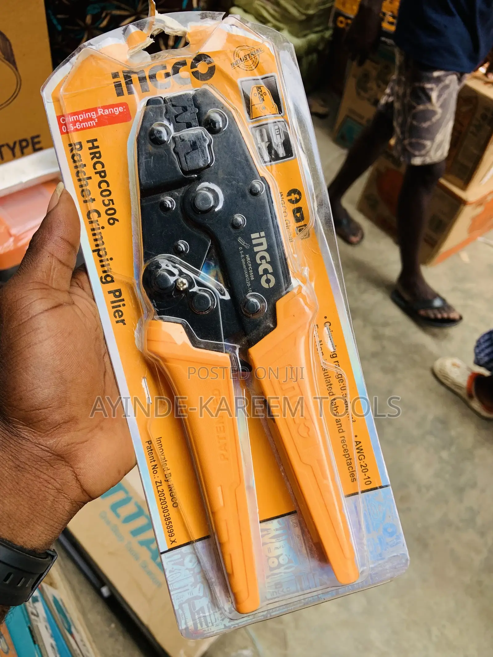 Rachet Crimping Plier(0.5–6mm) Awg 20–10