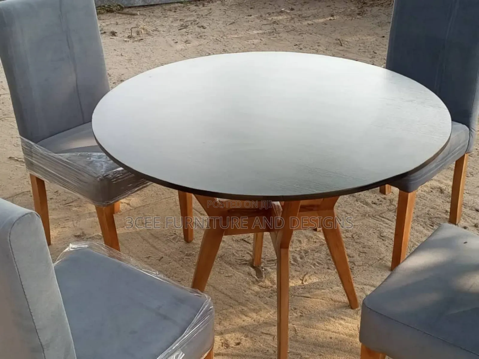 Gray Color Dinning Set for 4