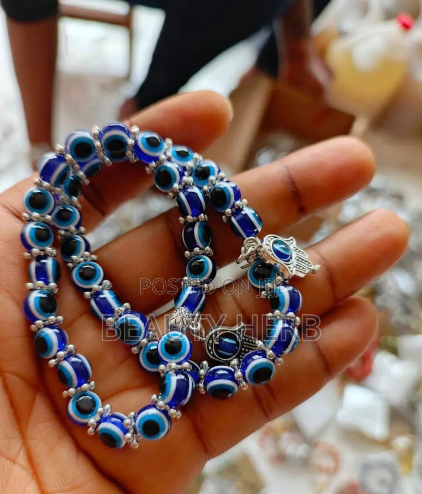 Fortified Blue Evil Eyes Bracelet for Male and Female