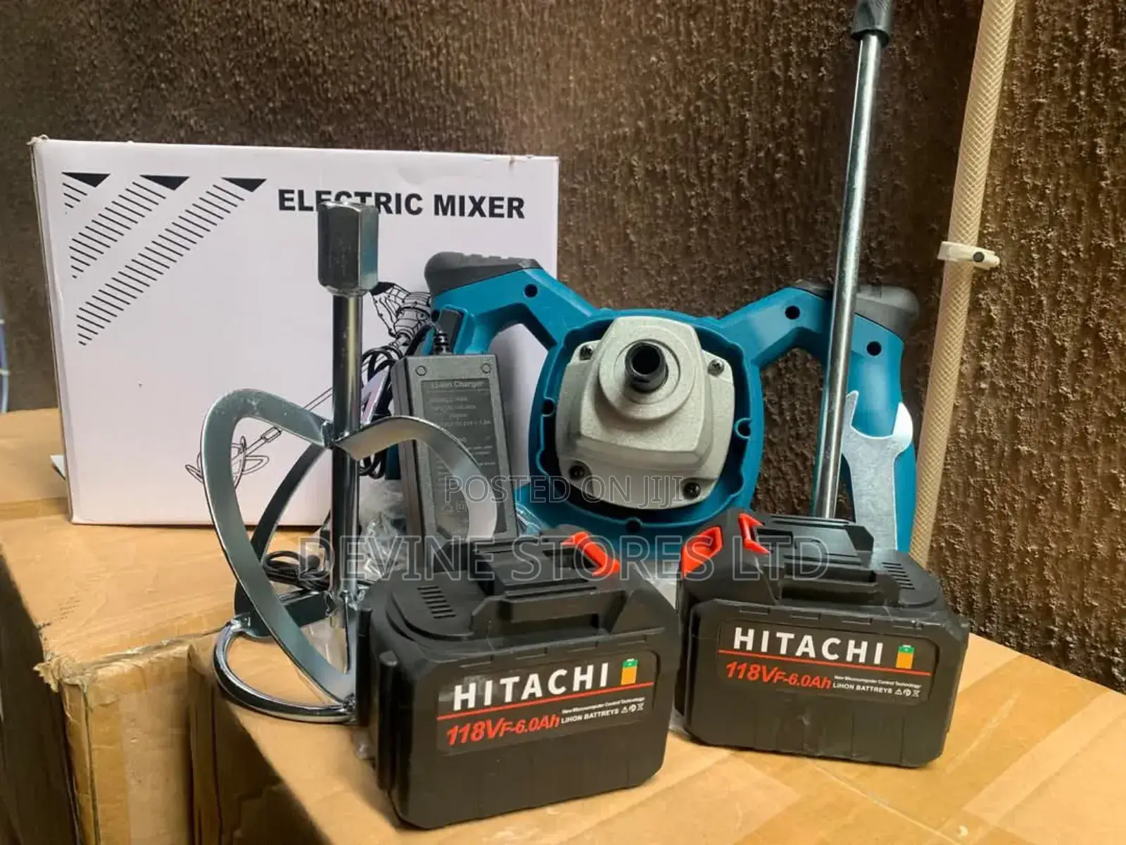 118v Hitachi Cordless Paint Mixer Machine